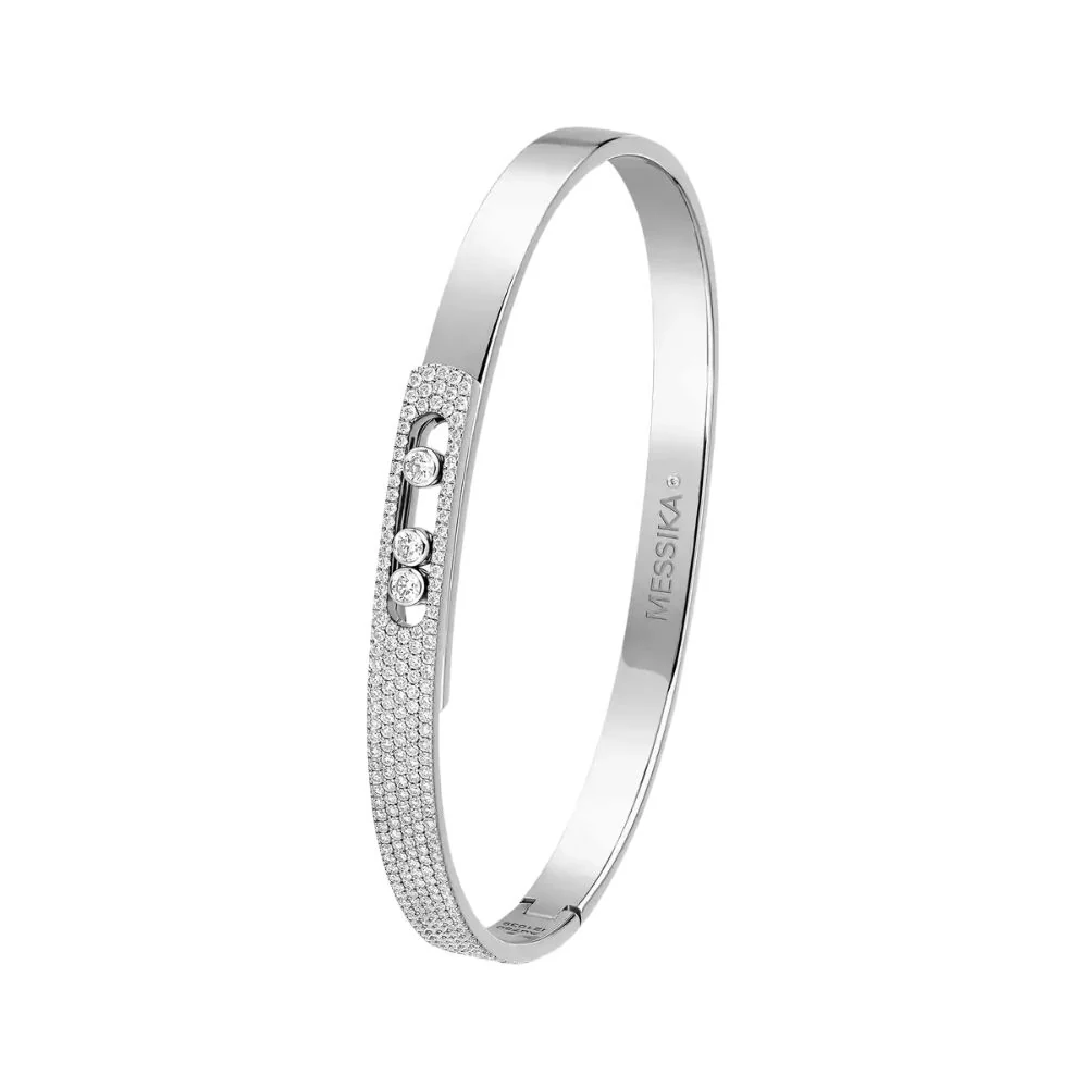 Move Noa Semi Pave Diamond Bangle - Image 3
