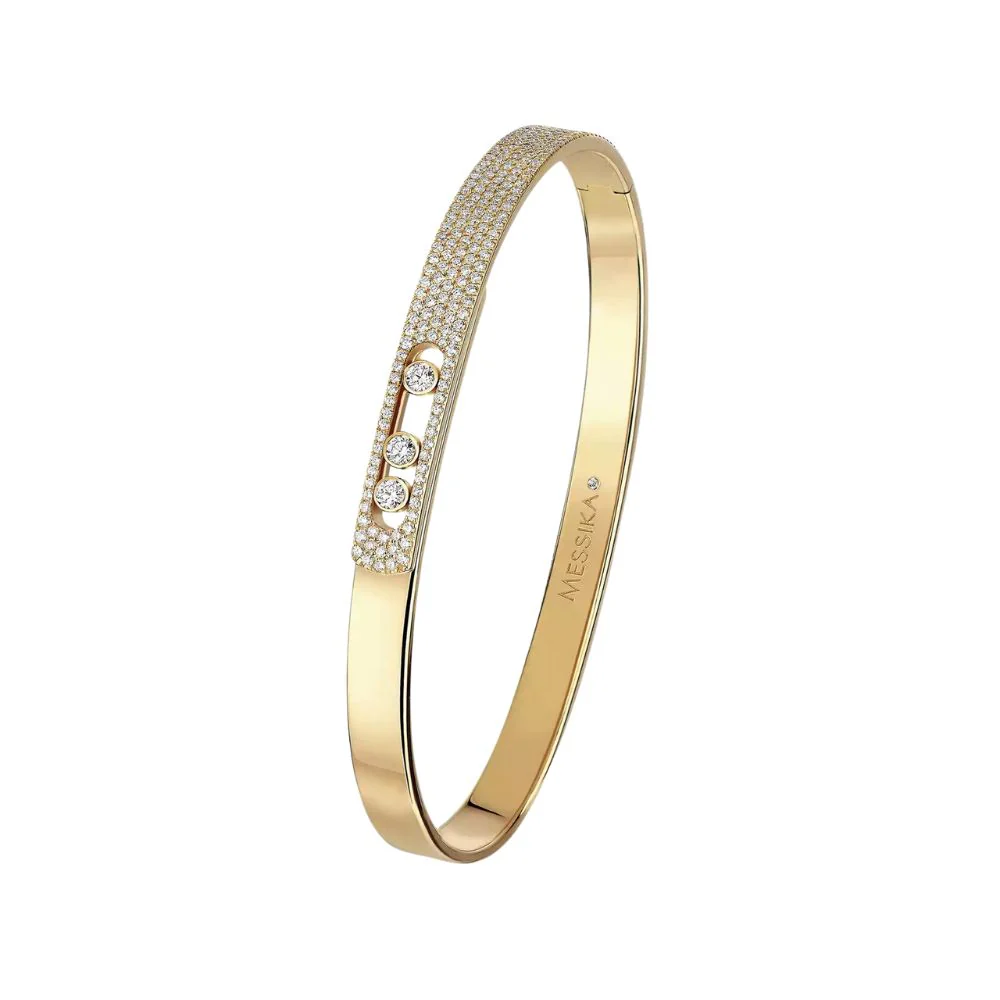 Move Noa Semi Pave Diamond Bangle - Image 4
