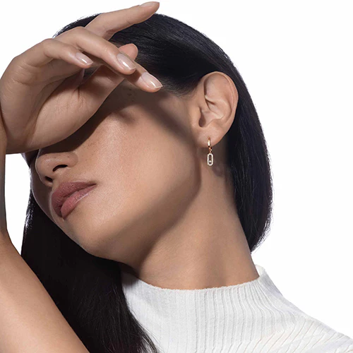 Move Uno Diamond Hoop Earrings - Image 3