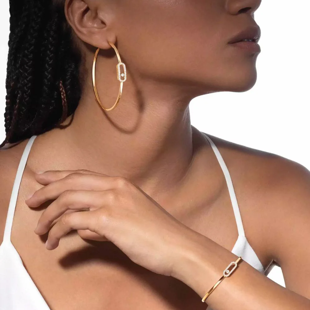 Move Uno Pave Diamond Medium Flex Bangle - Image 3