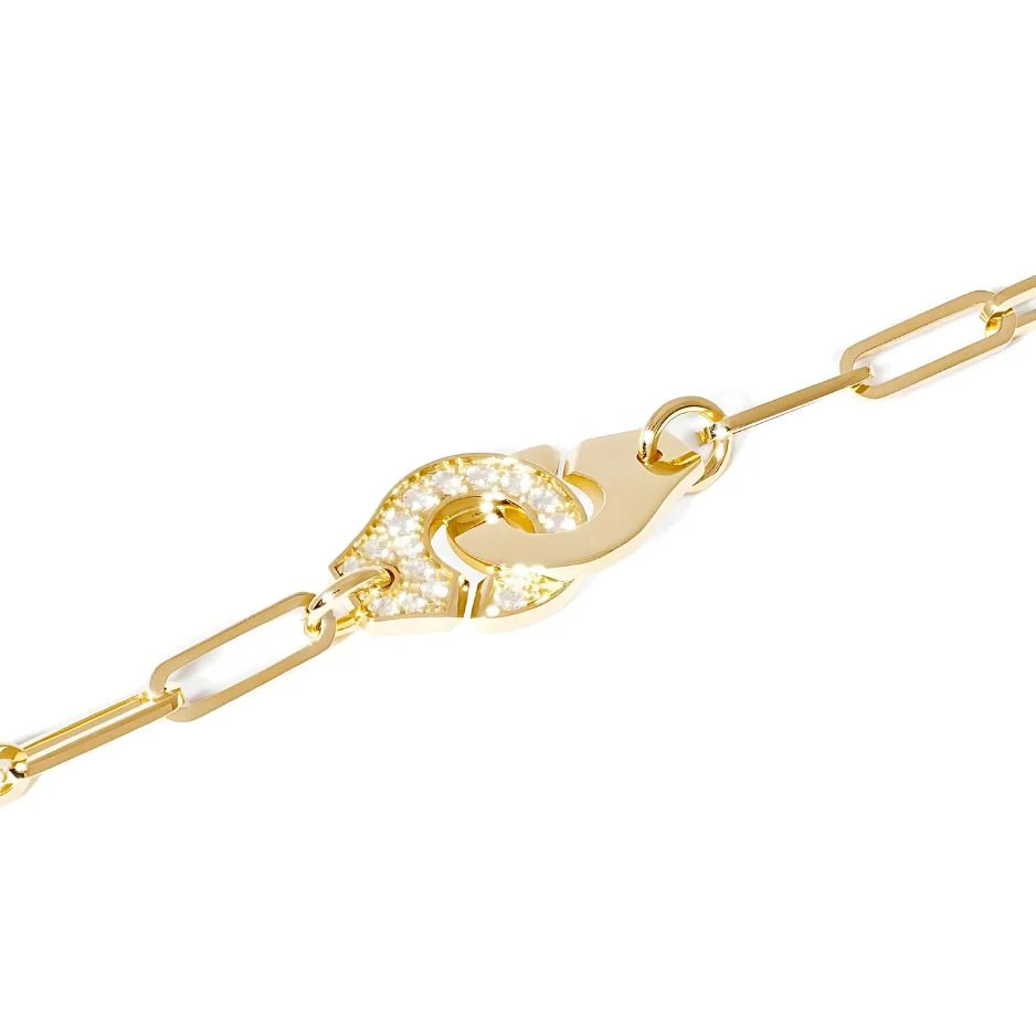 Diamond Pavé Menottes Bracelet - Image 4