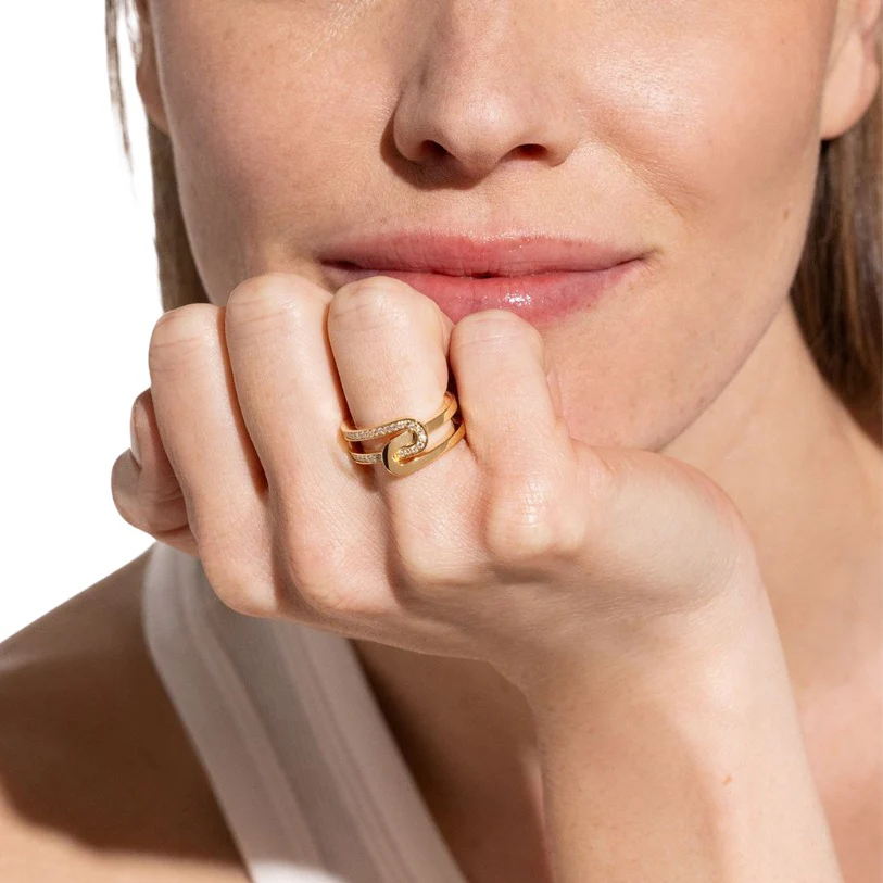 Maillon Star Pavé Diamond Ring - Image 3
