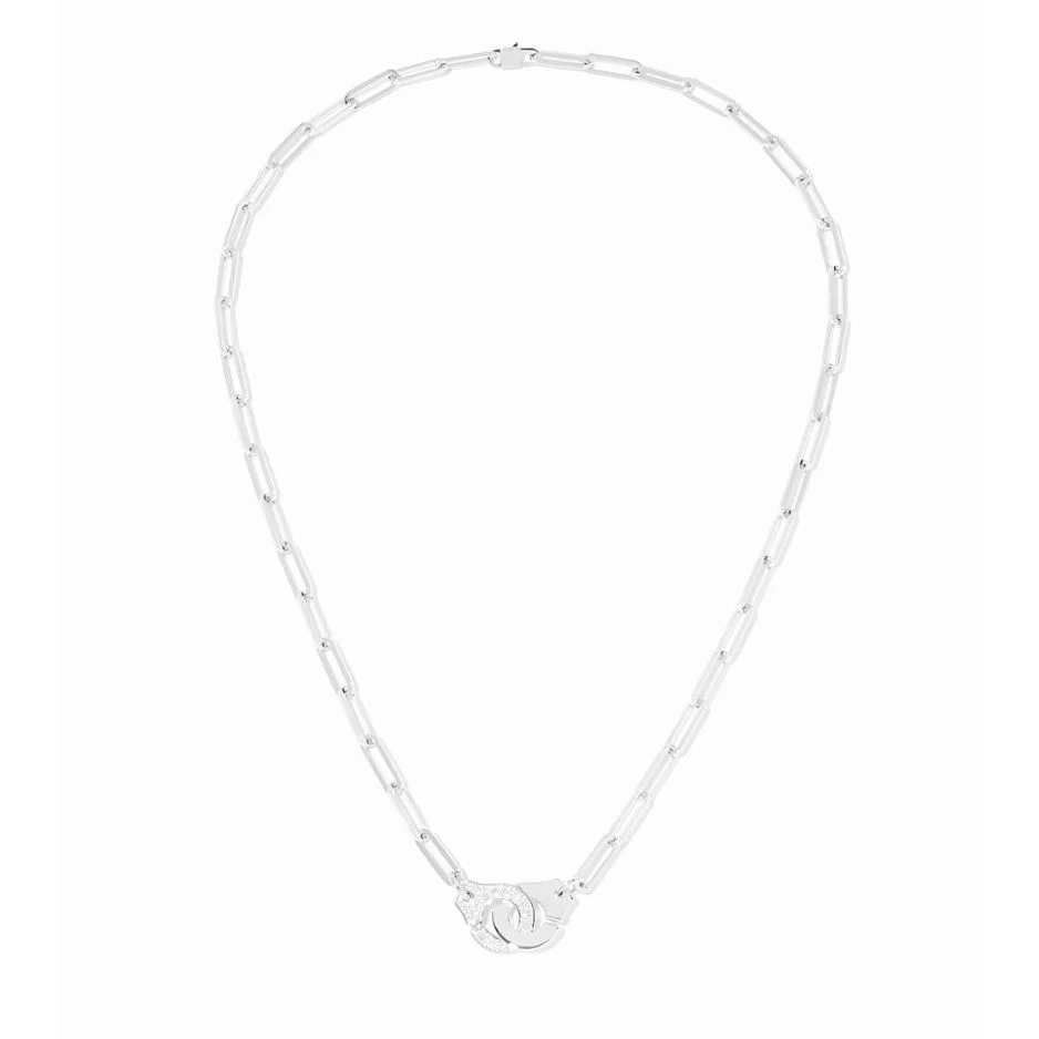 Pavé Diamond Menottes Necklace - Image 3