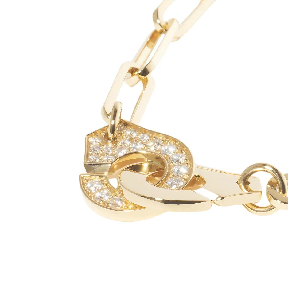 Pavé Diamond Large Menottes Necklace - Image 3