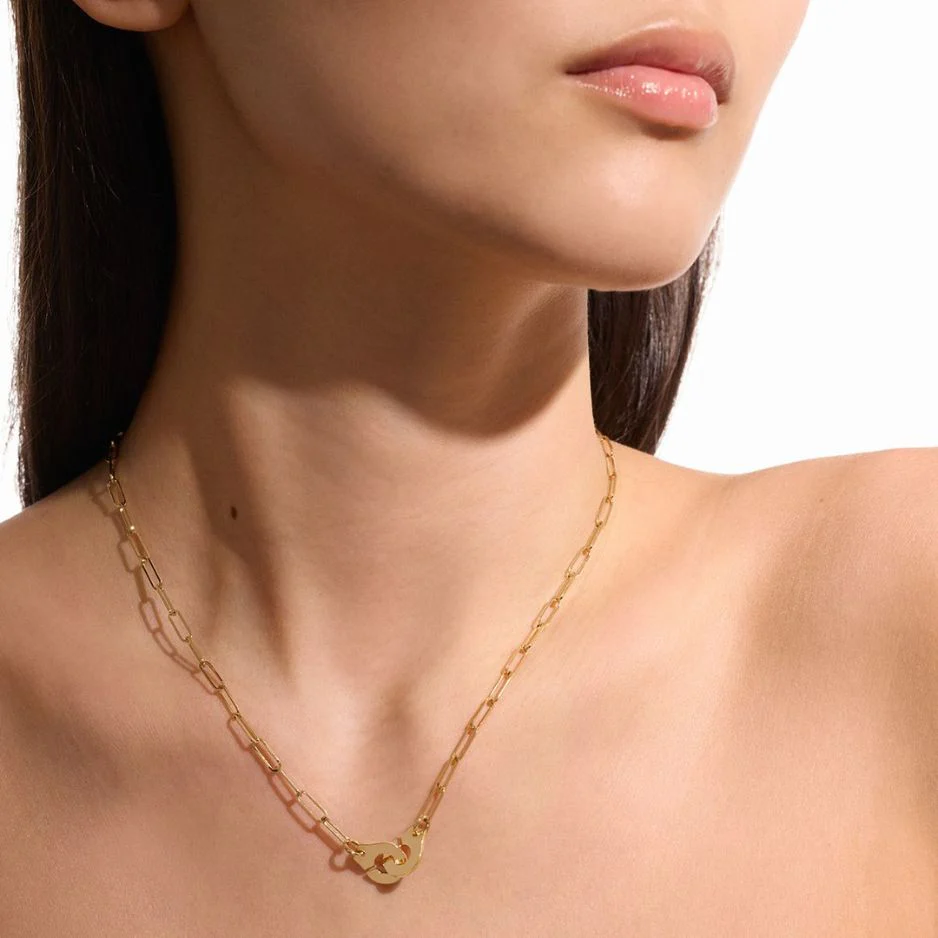 Medium Menottes Paperclip Chain Necklace - Image 3