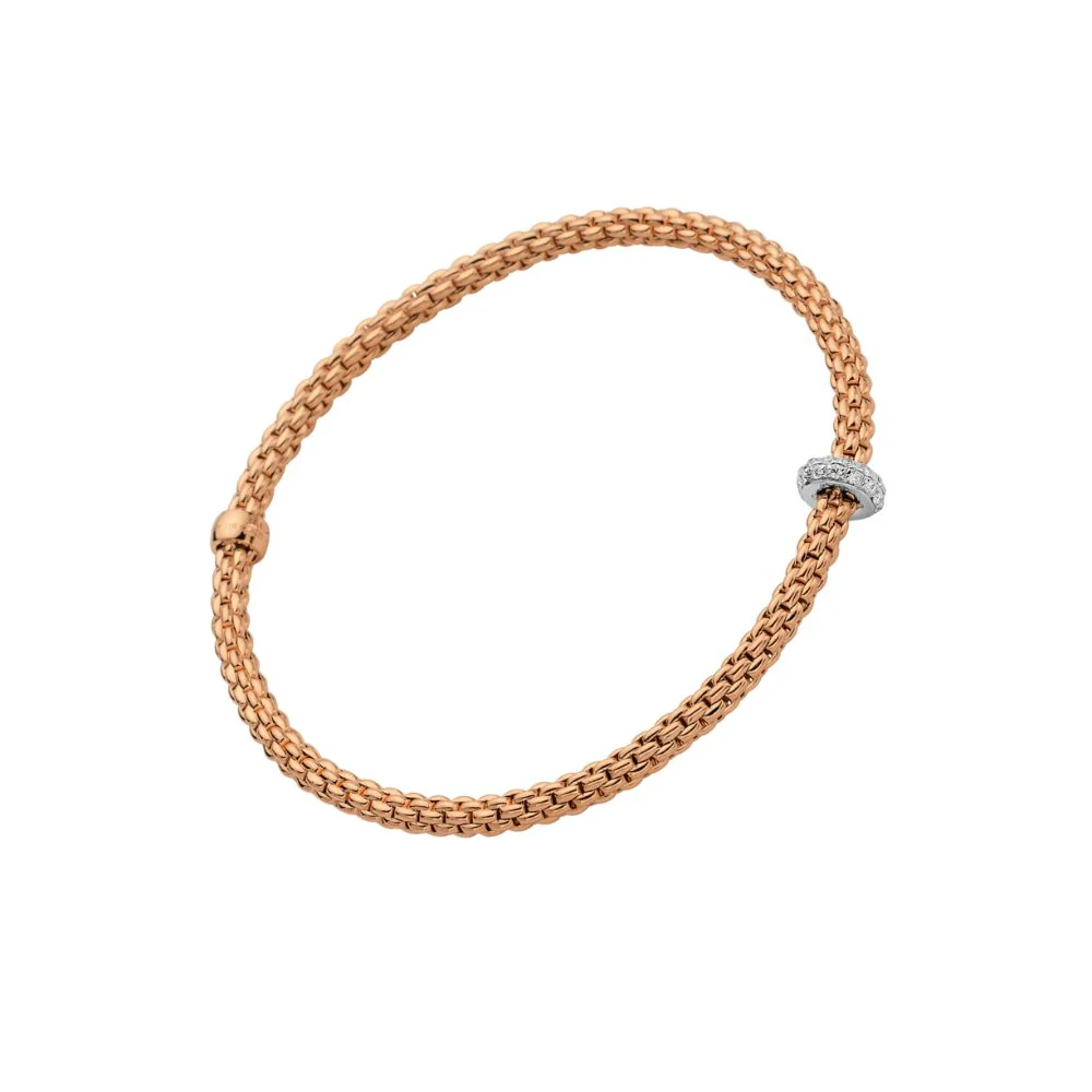 Prima Flex'It  Bracelet with Pave Diamond Rondelle - Image 4