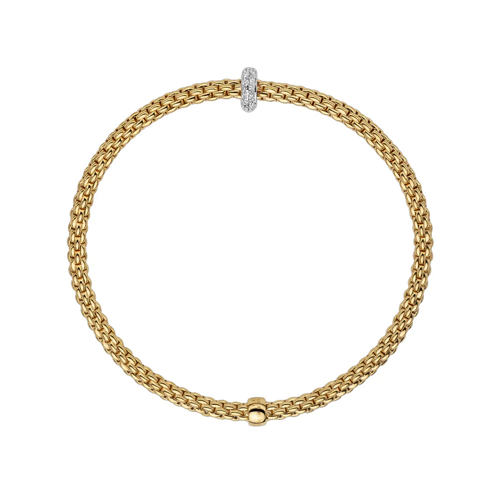 Prima Flex'It  Bracelet with Pave Diamond Rondelle - Image 5