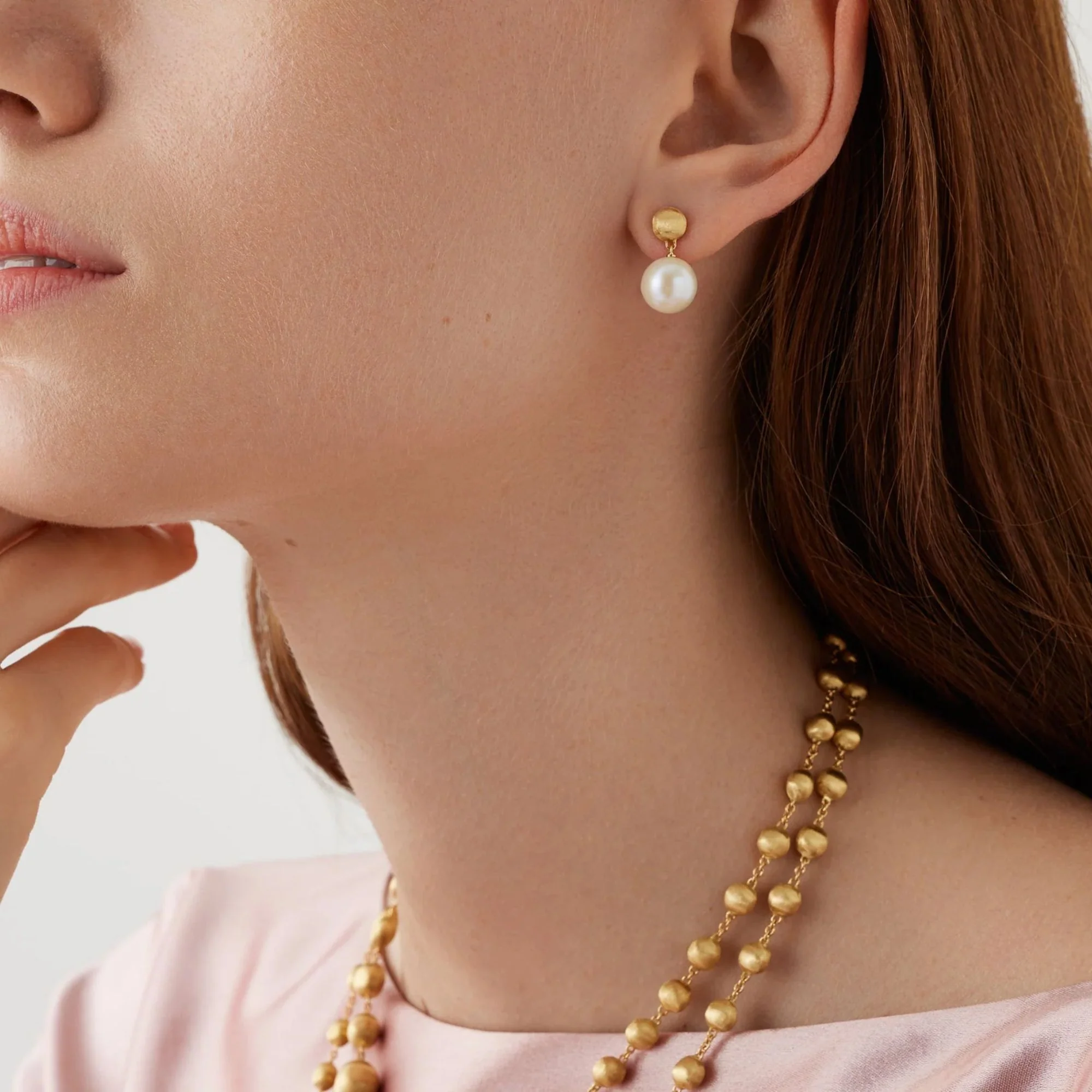 Africa Collection Pearl Drop Earrings - Image 2