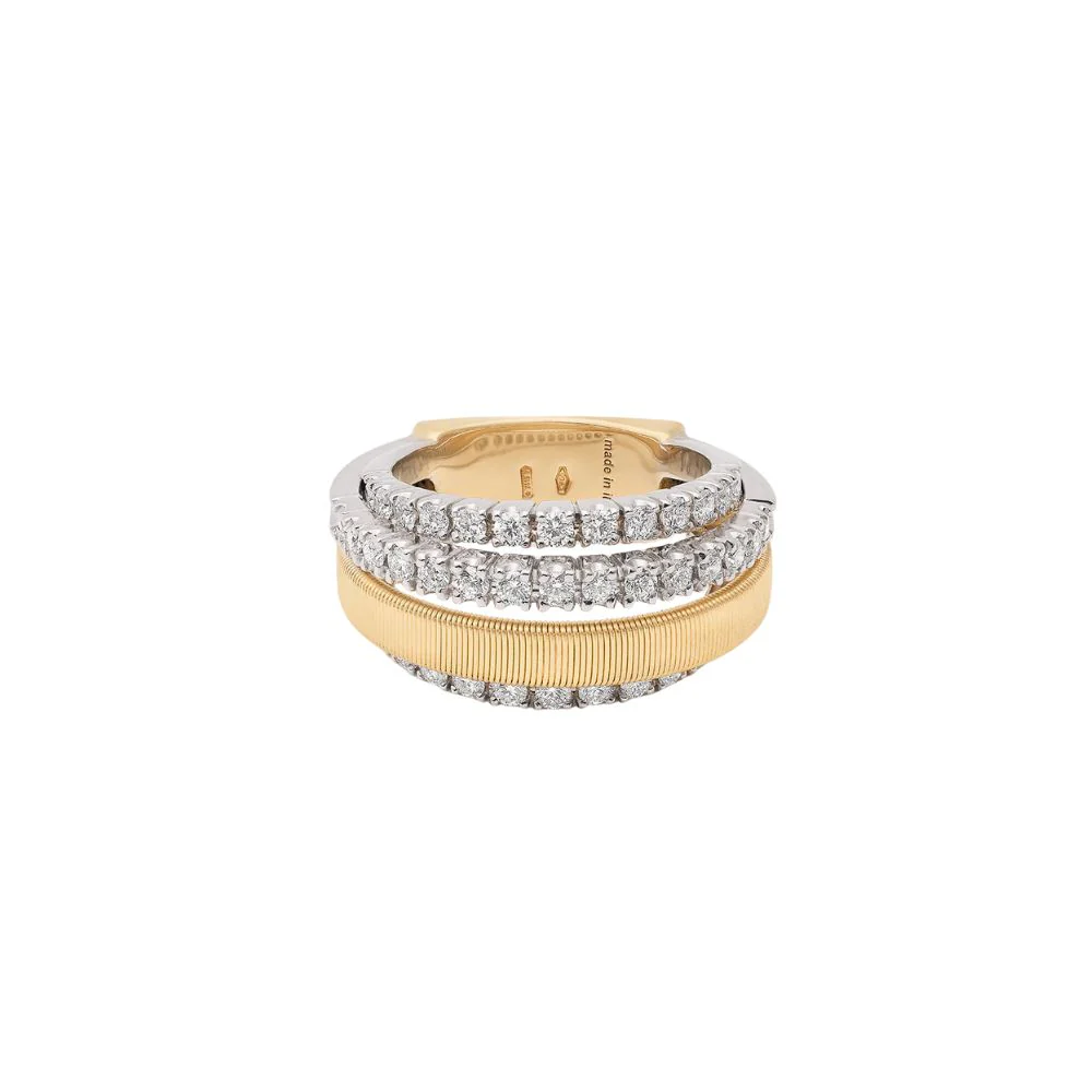 Masai Collection Coil Ring with Pavé Diamonds - Image 3