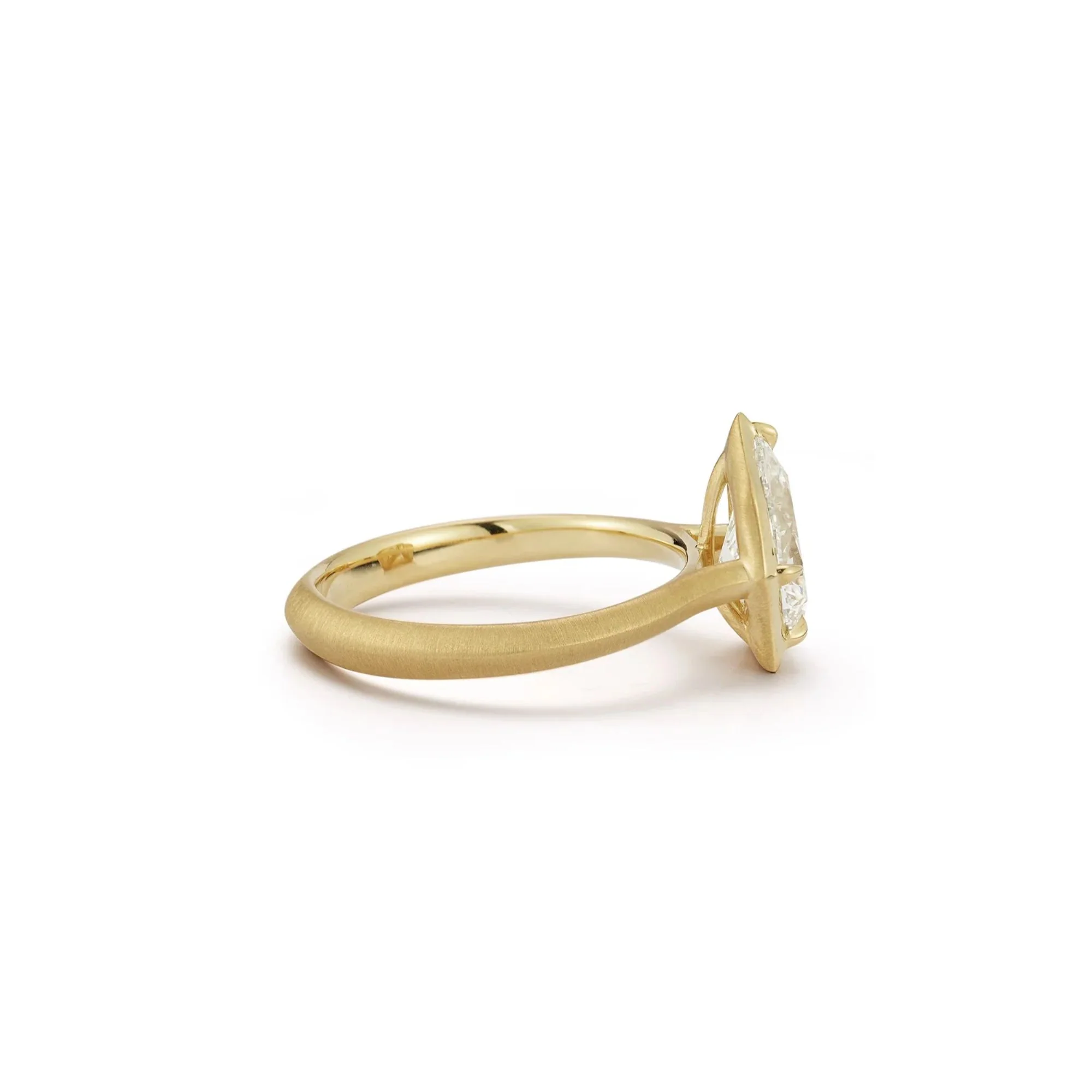 Alchemy Diamond Pear Solitaire Ring - Image 2