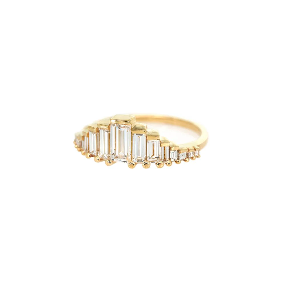 Baguette Cut Diamond Engagement Ring - Image 3