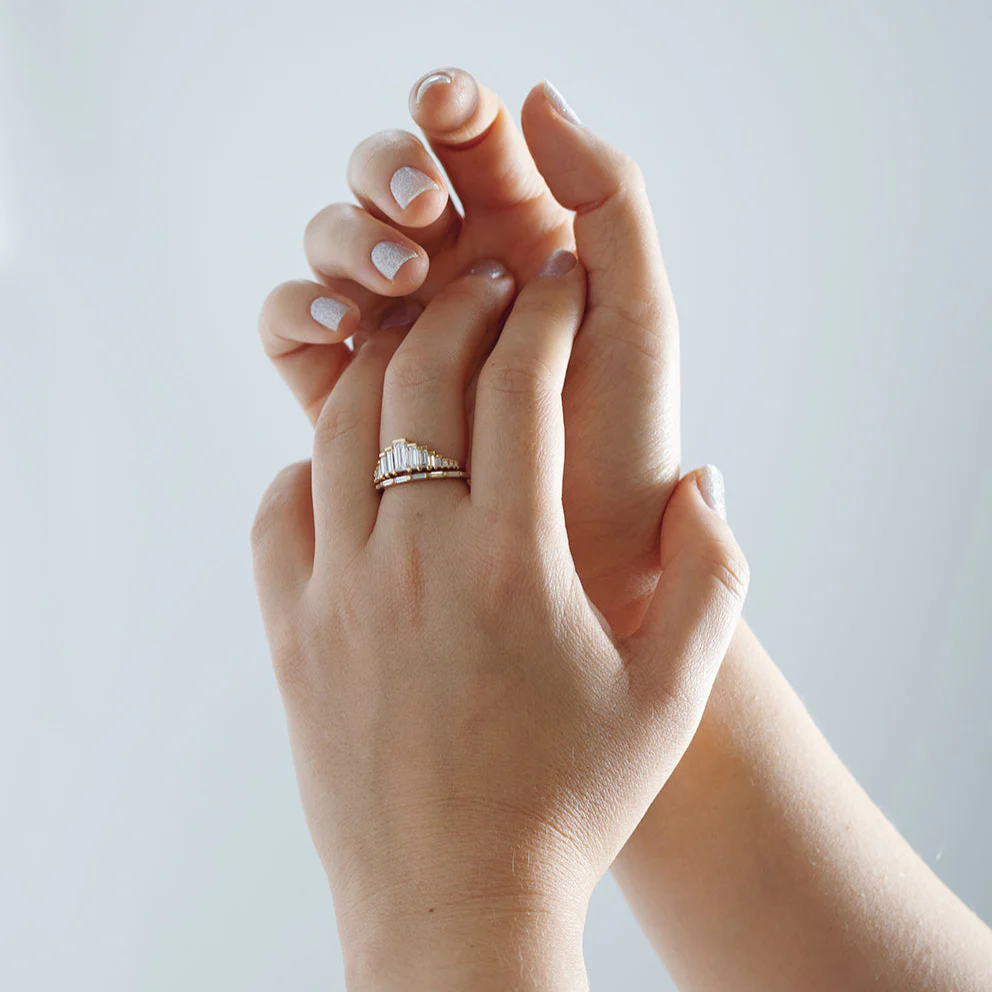 Baguette Cut Diamond Engagement Ring - Image 5