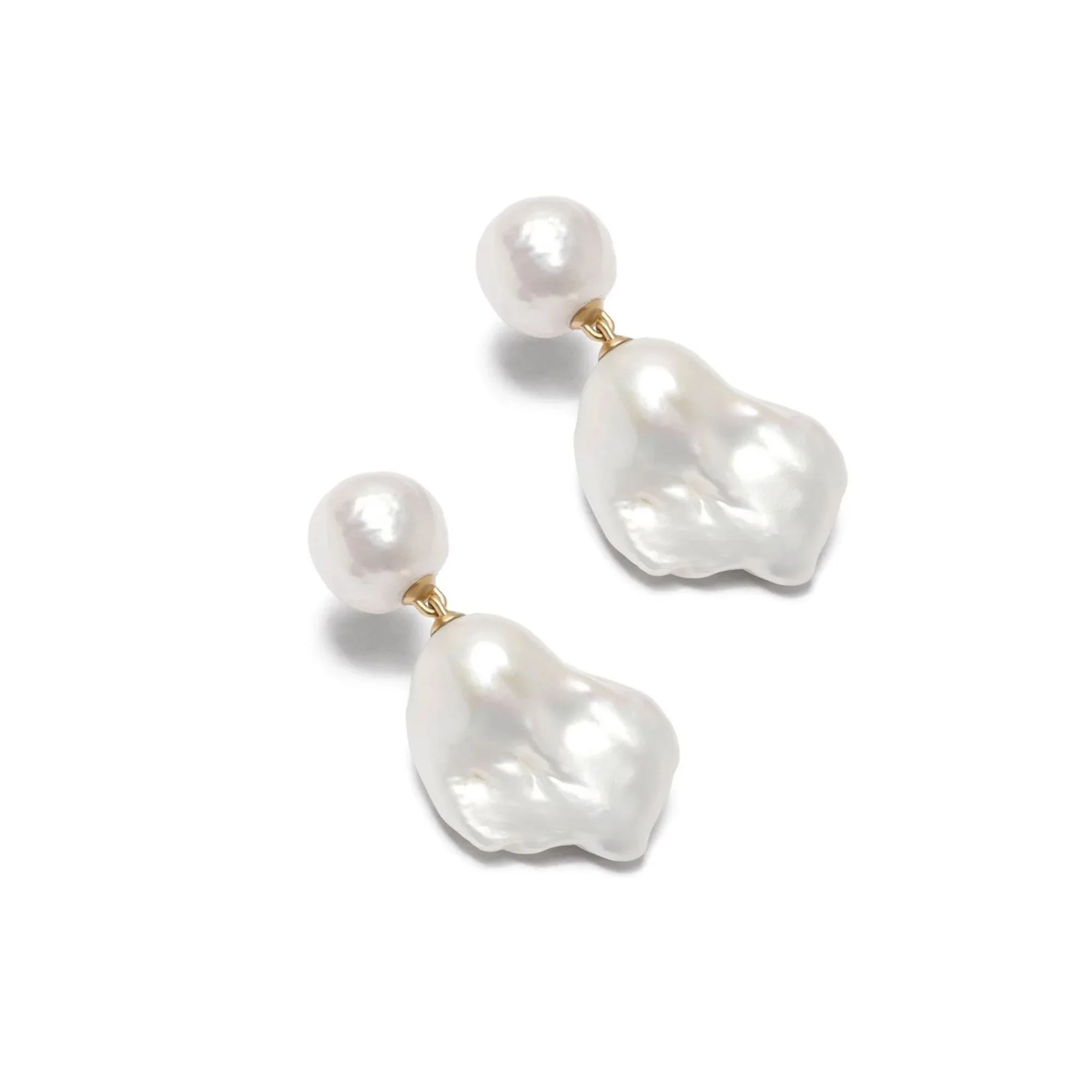 Baroque Pearl Earrings - Image 3