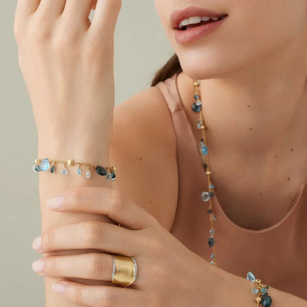 Paradise Collection Mixed Topaz Single-Strand Bracelet - Image 2