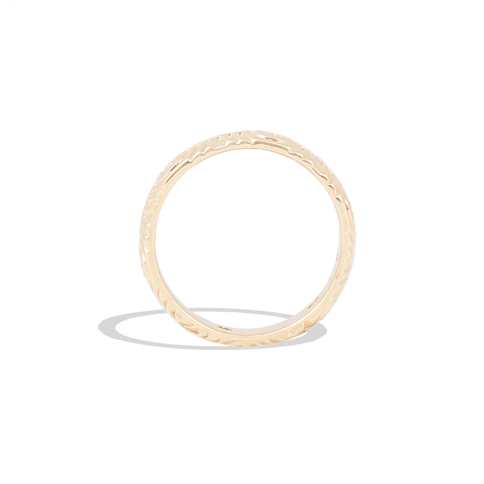 Revel Ribbed Diamond Stacking Band - Image 3