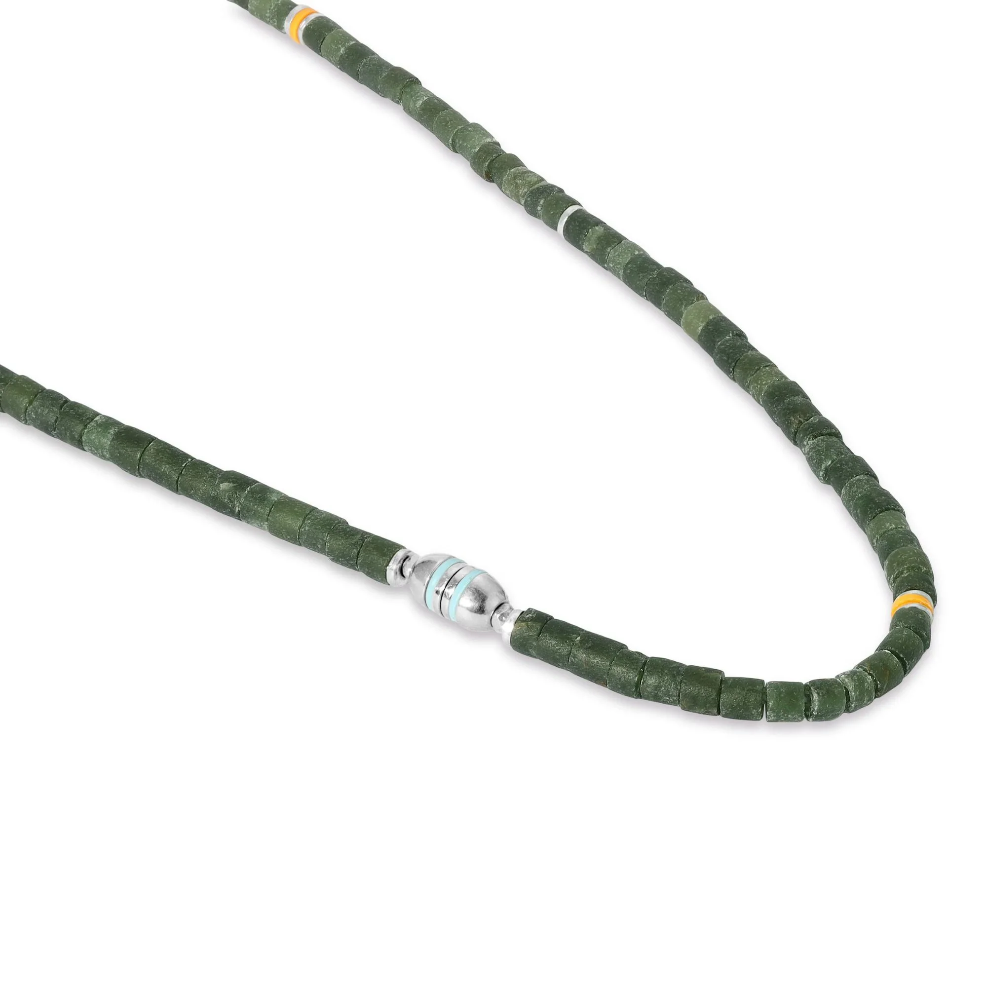 Cheris Necklace in Dark Green Jade - Image 2