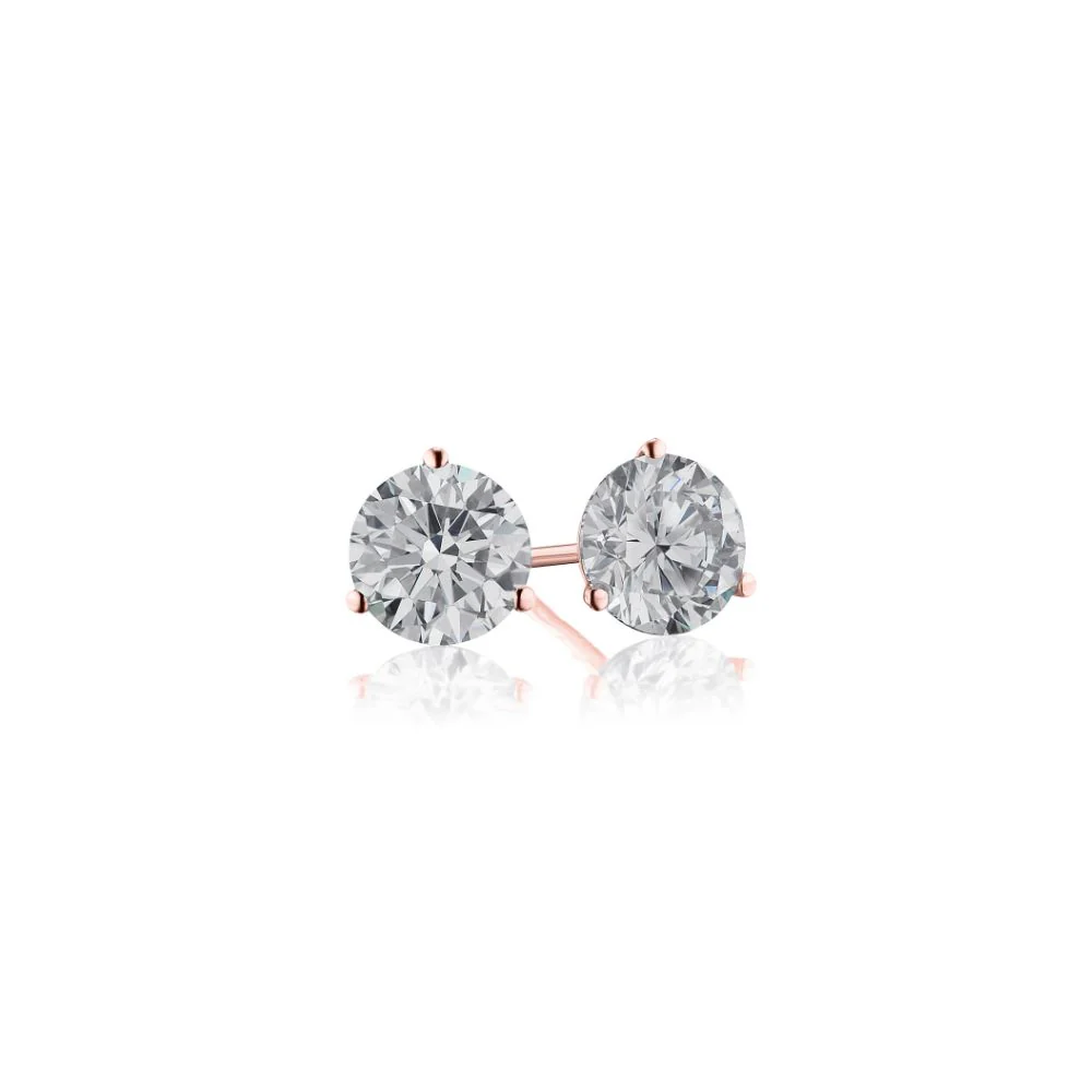 Classic Diamond Studs - Image 3