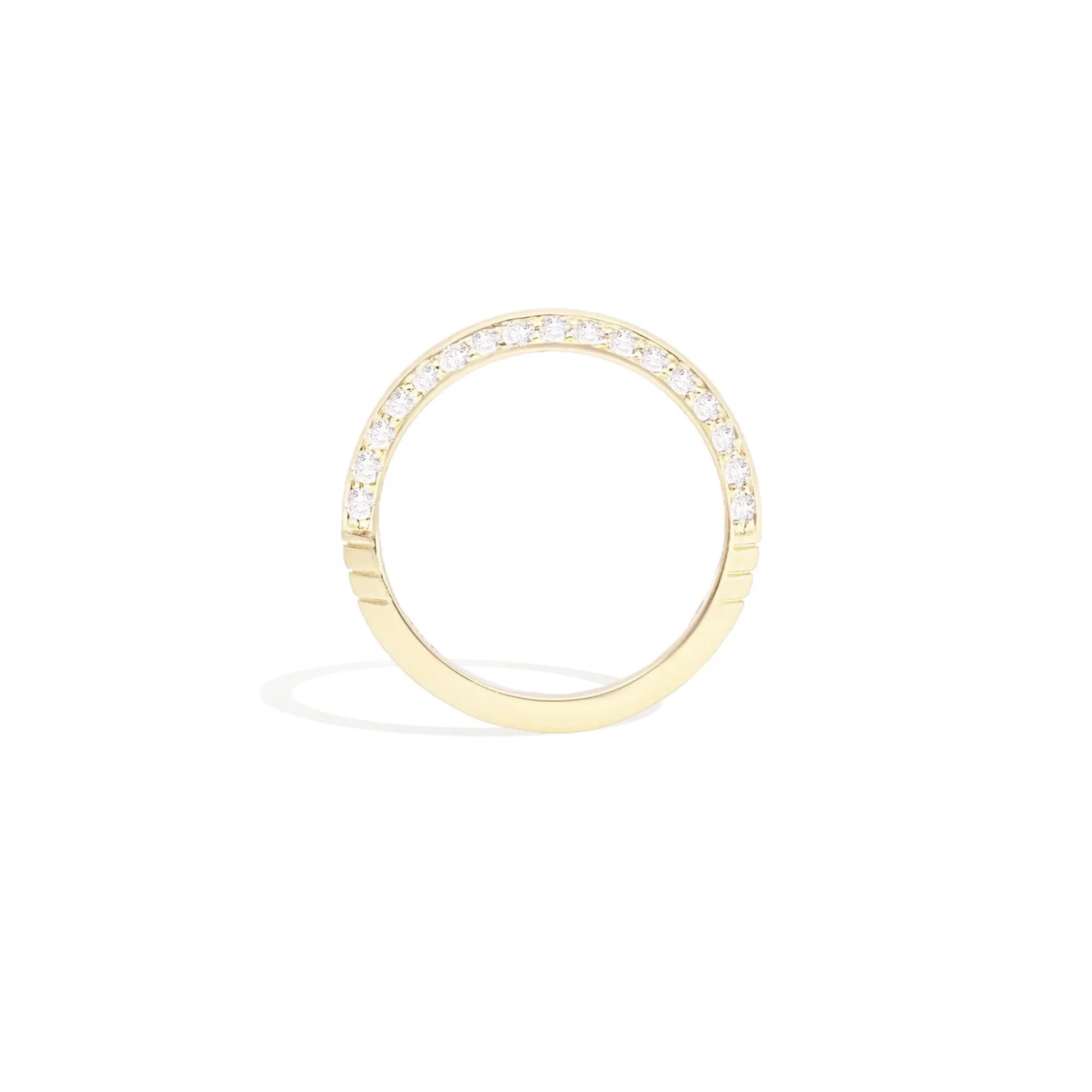 Crew Knife Edge Diamond Stacking Ring - Image 3