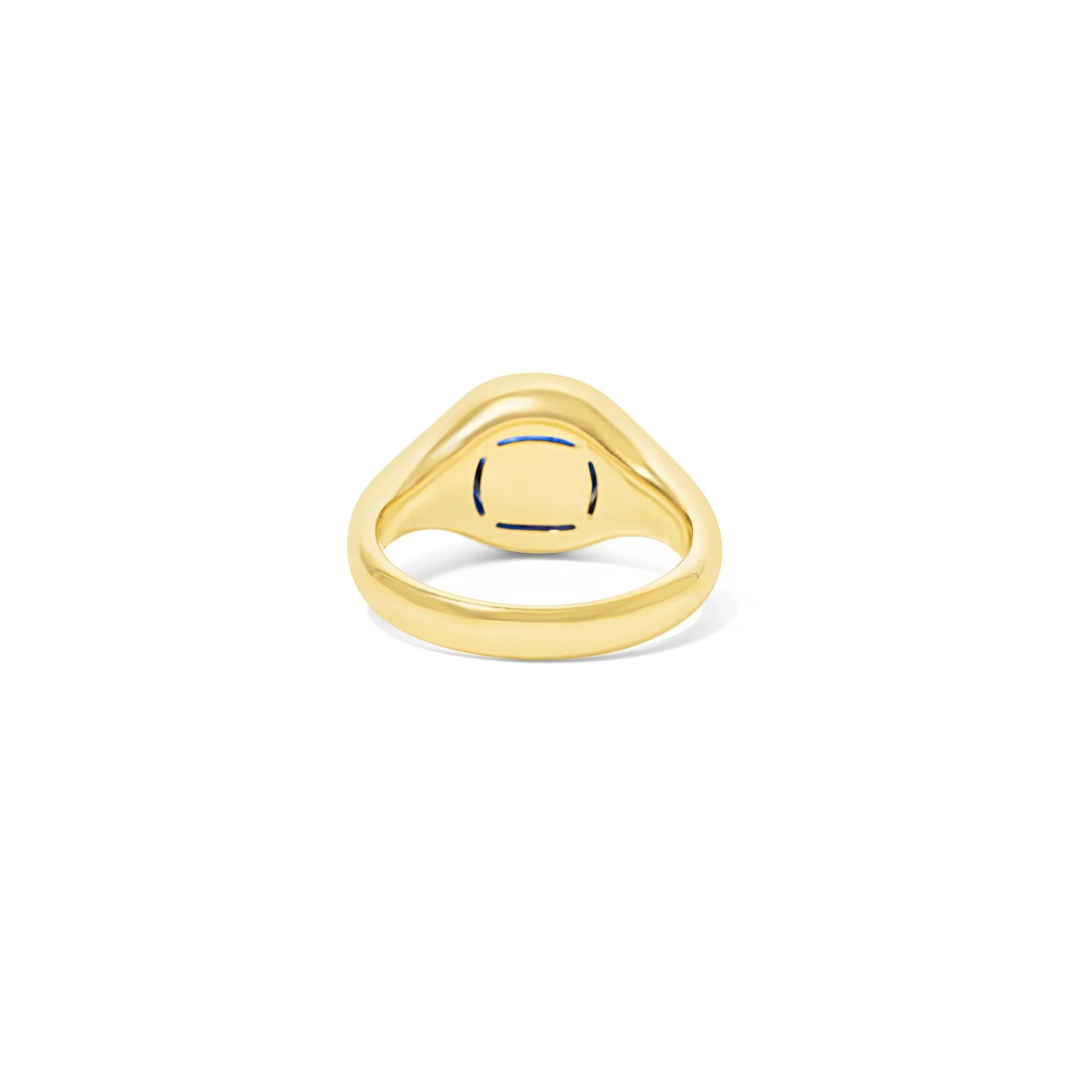 Cushion Sapphire & Diamond Three Stone Ring - Image 5