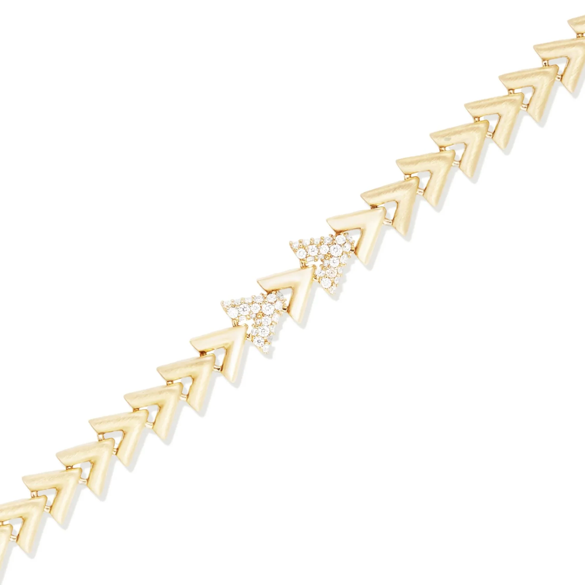 Diamond Spark Chevron Link Bracelet - Image 3