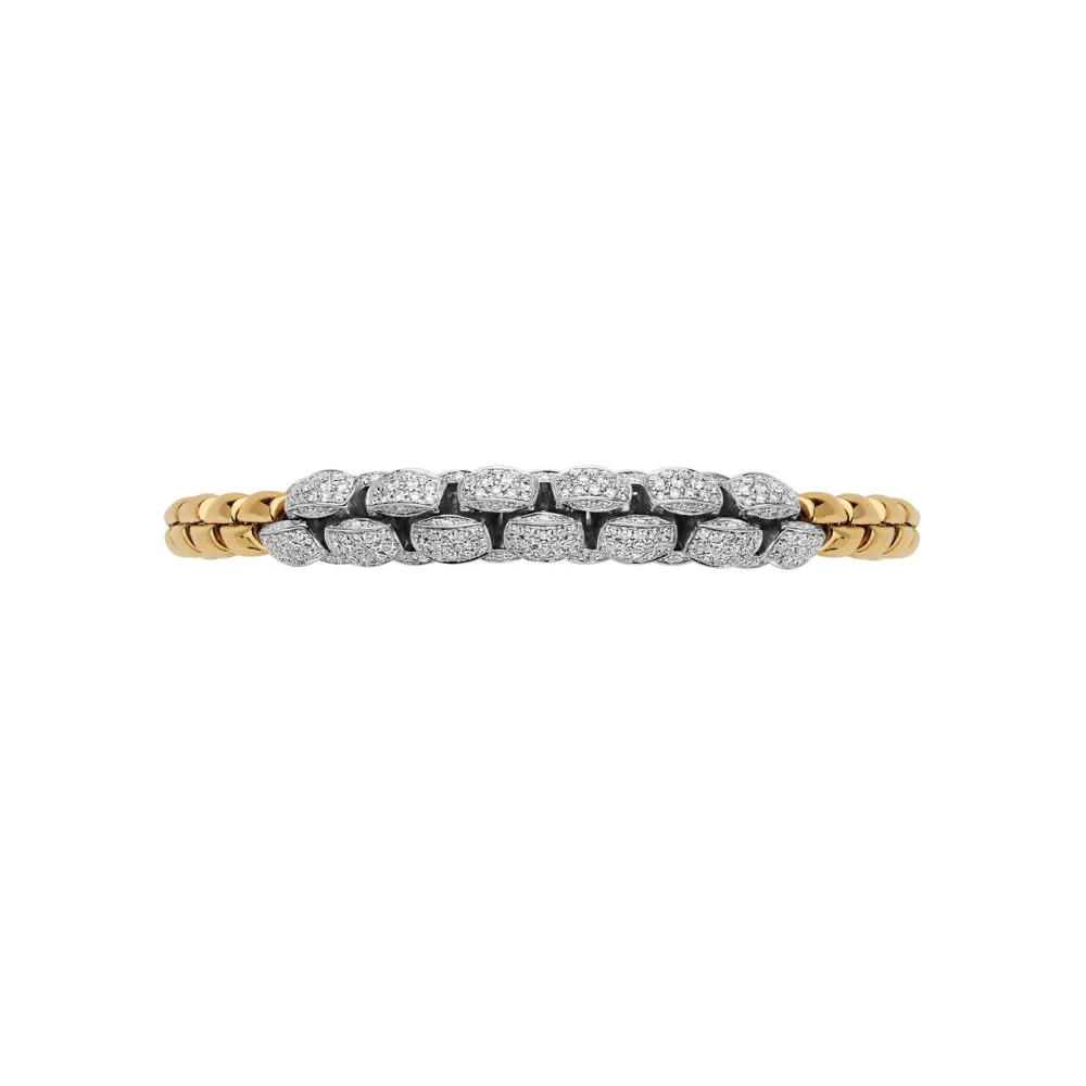 Eka Flex'It Bracelet with Half Pavé Diamond Links - Image 4