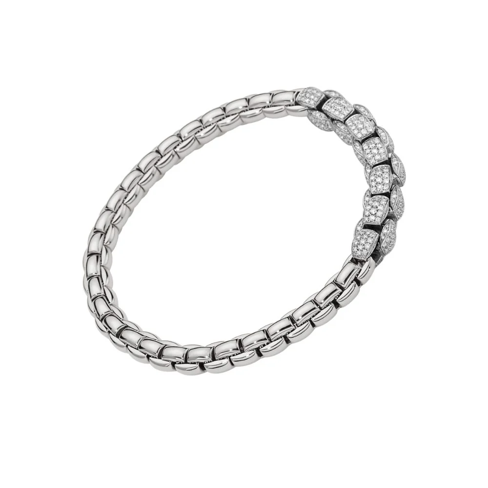 Eka Flex'It Bracelet with Half Pavé Diamond Links - Image 5