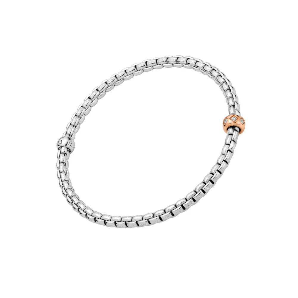 Eka Flex'It Bracelet with Rhombus-Set Diamond Rondelle - Image 4