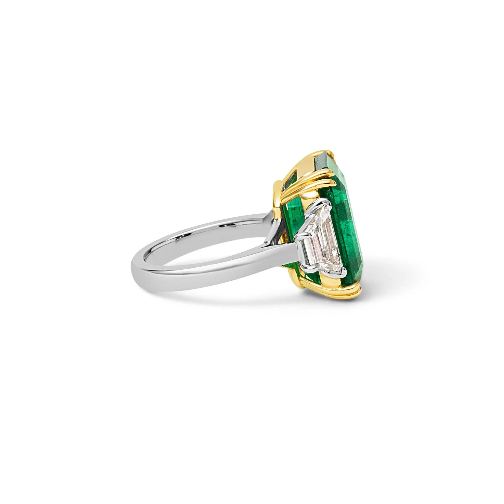 Emerald Three Stone Ring - Image 3