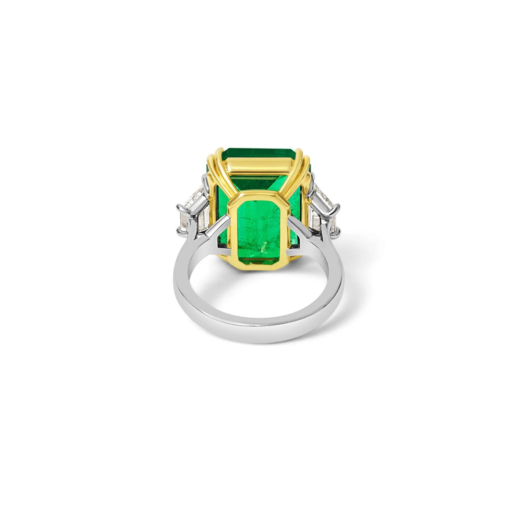Emerald Three Stone Ring - Image 4