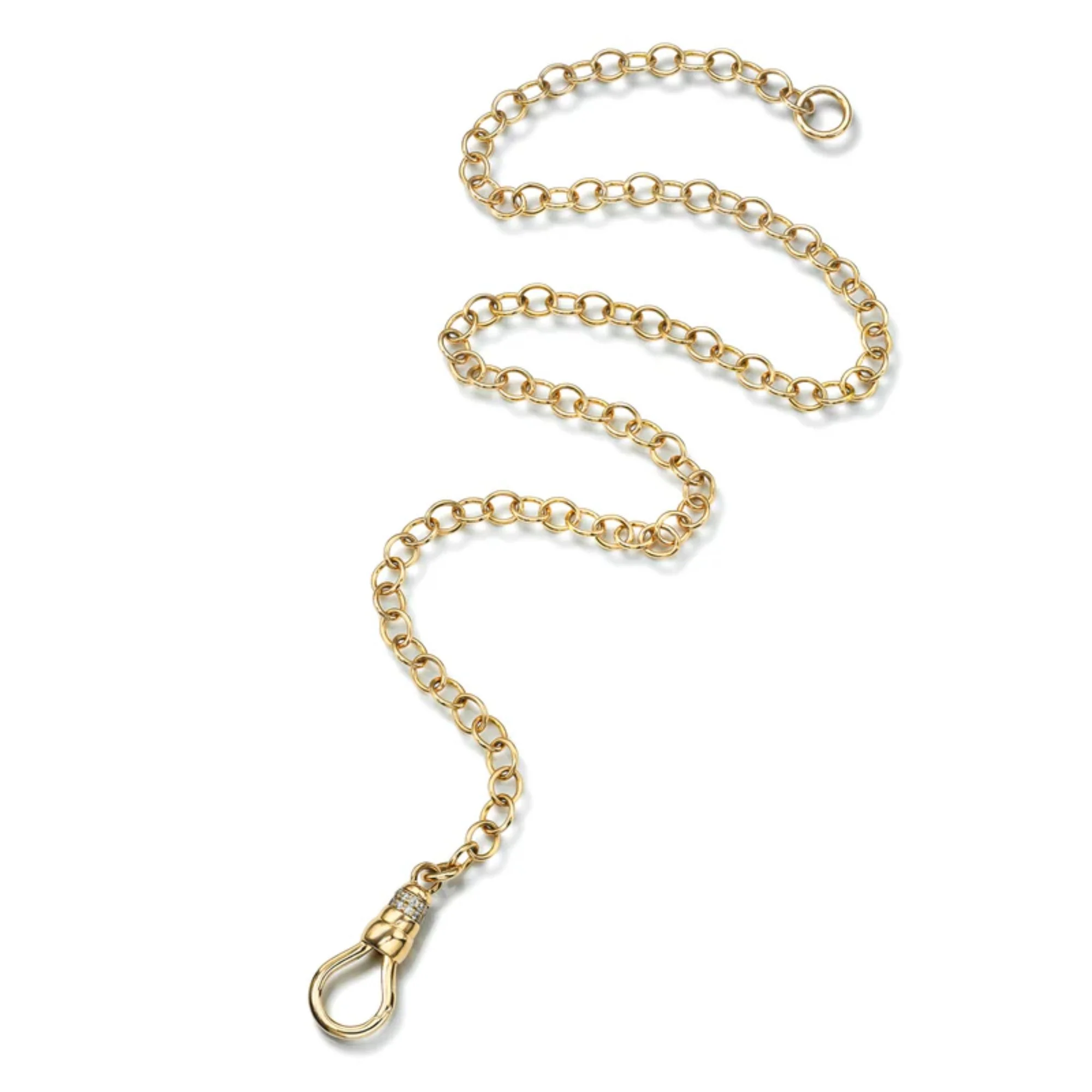 Evren Link Diamond Clasp Necklace - Image 5