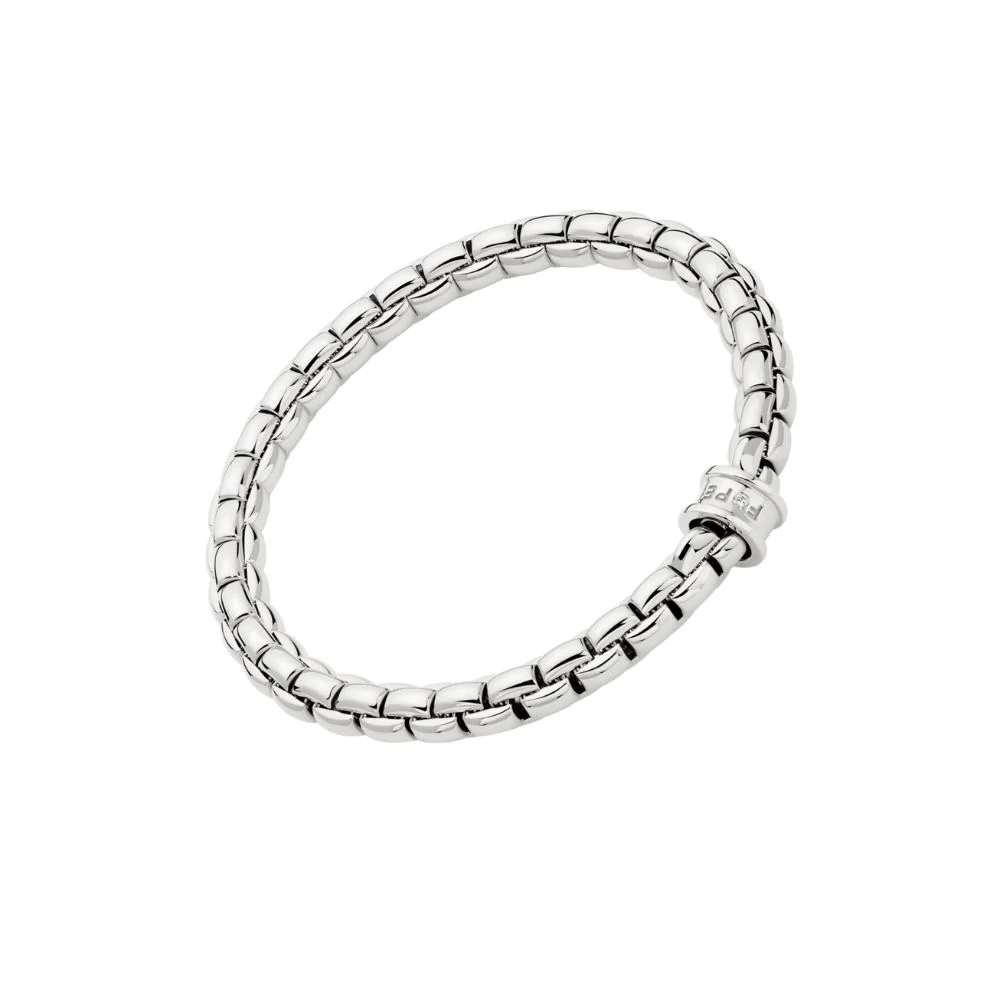 Flex'it Bracelet with White Diamond & Gold Rondelle - Image 4