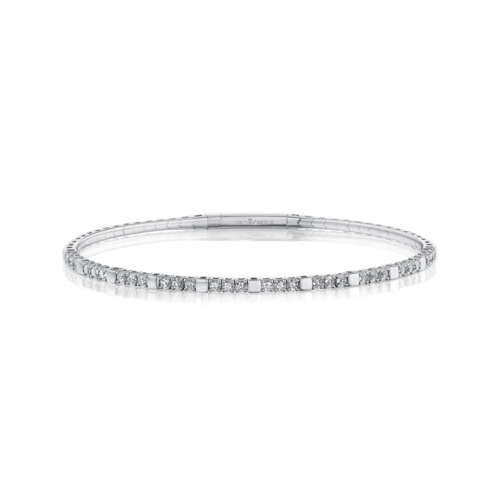 Diamond Pattern Flex Bangle - Image 2