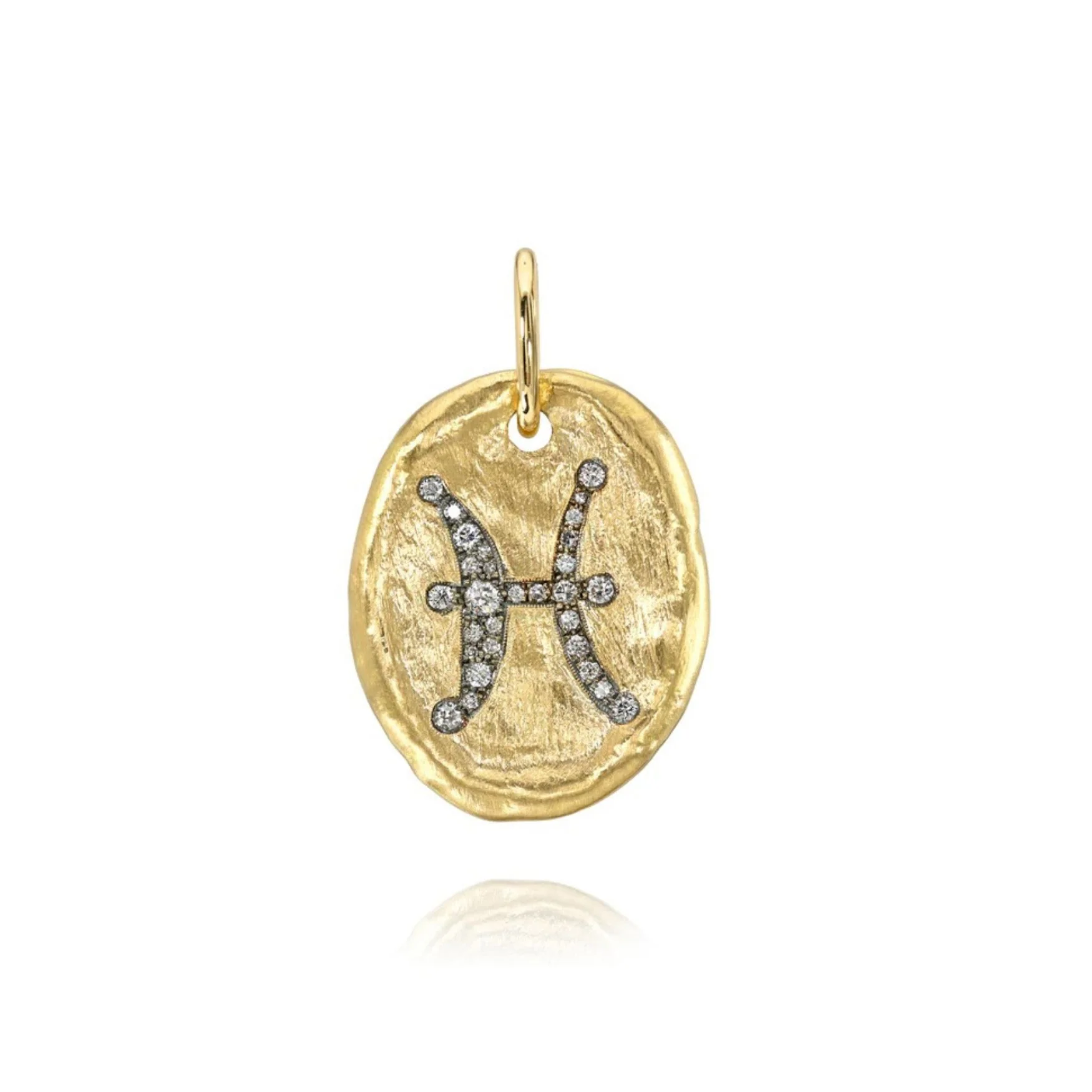 Hammered Oval Zodiac Charm - Image 12