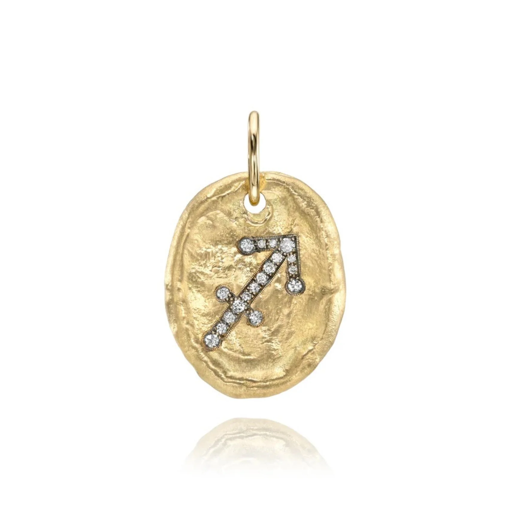 Hammered Oval Zodiac Charm - Image 14