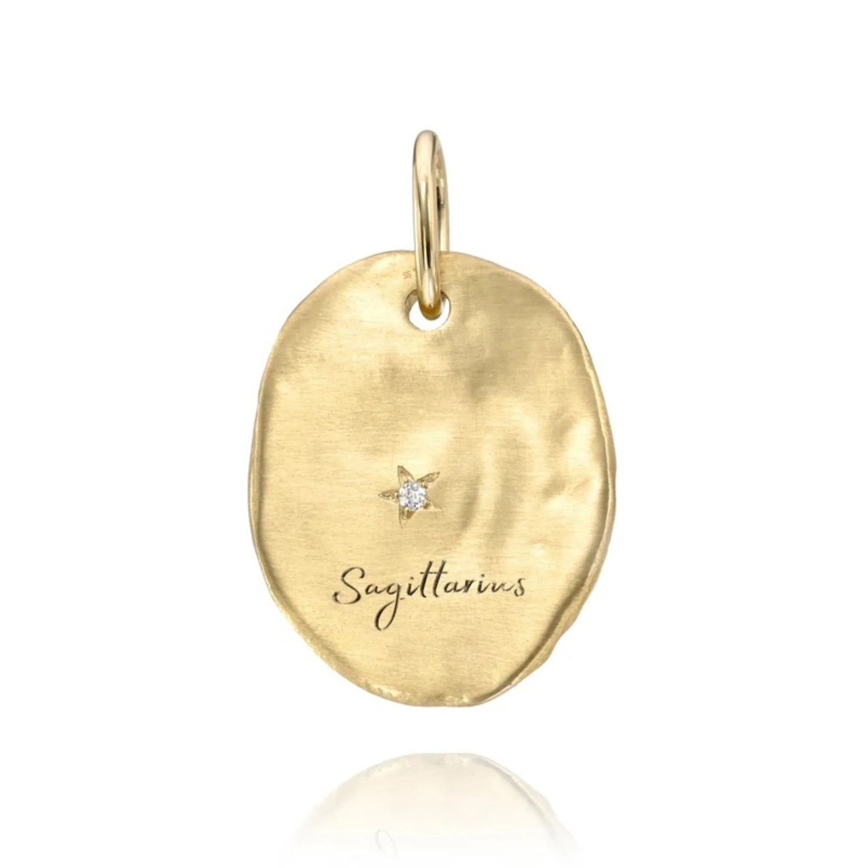 Hammered Oval Zodiac Charm - Image 15