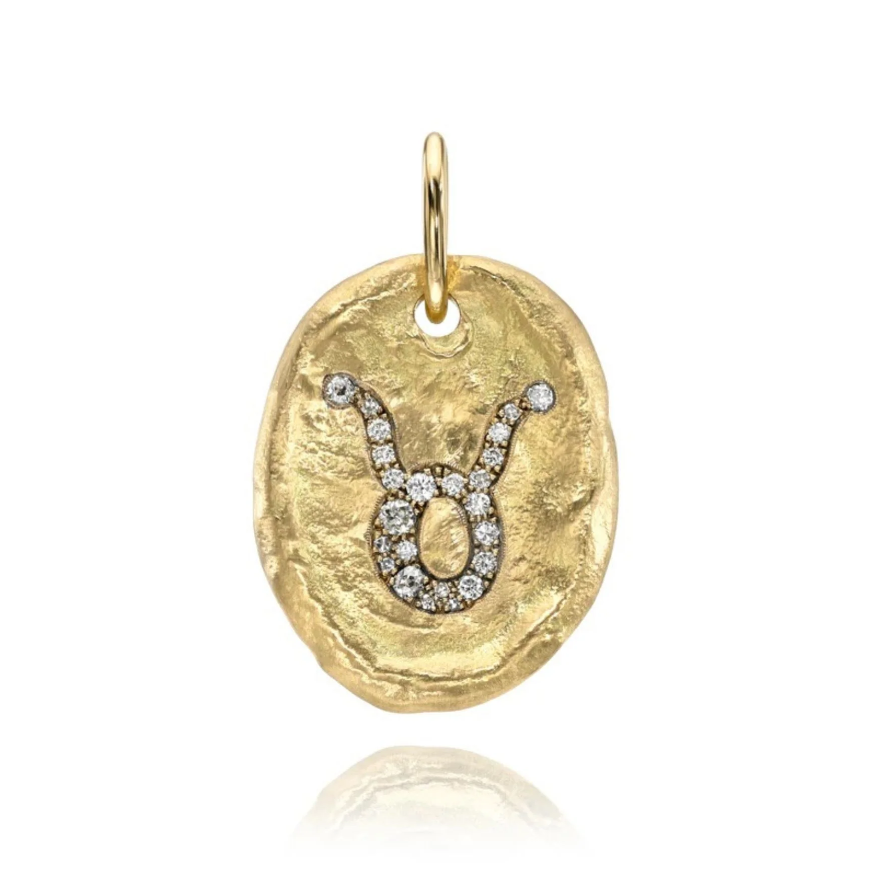 Hammered Oval Zodiac Charm - Image 16