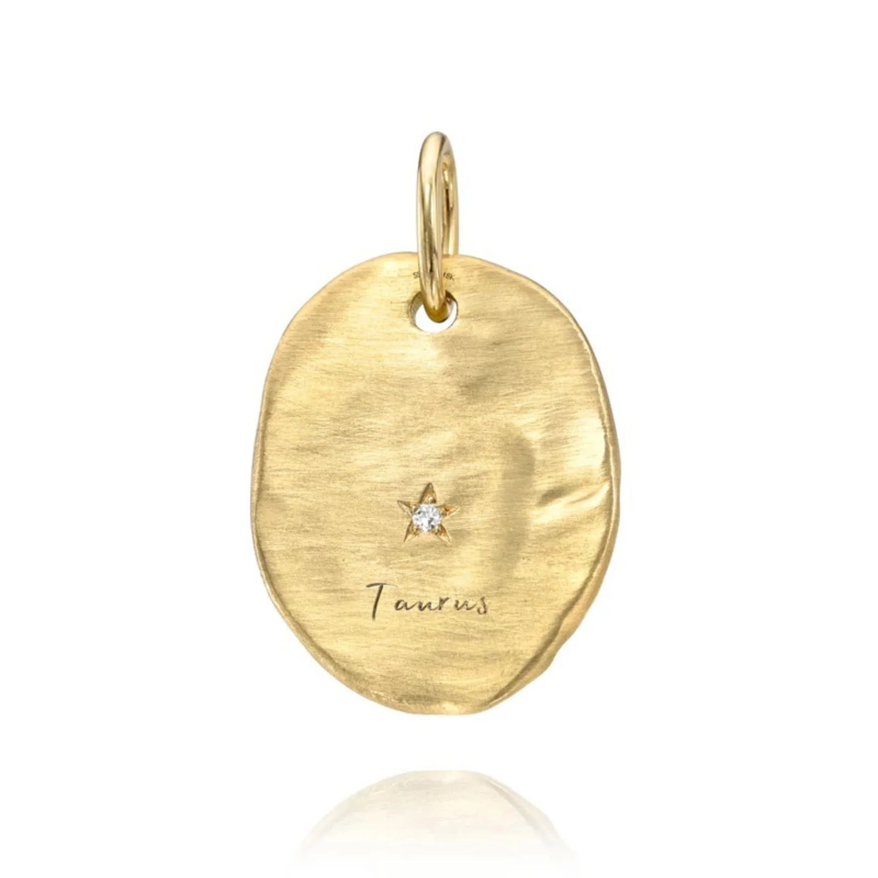 Hammered Oval Zodiac Charm - Image 17