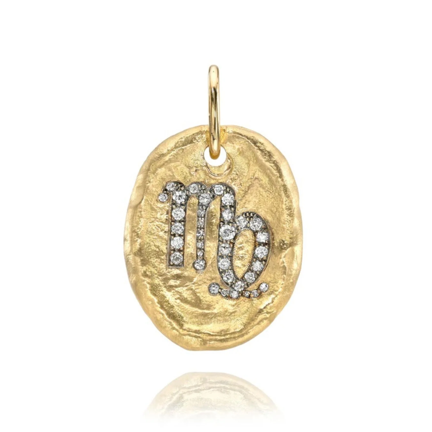 Hammered Oval Zodiac Charm - Image 18