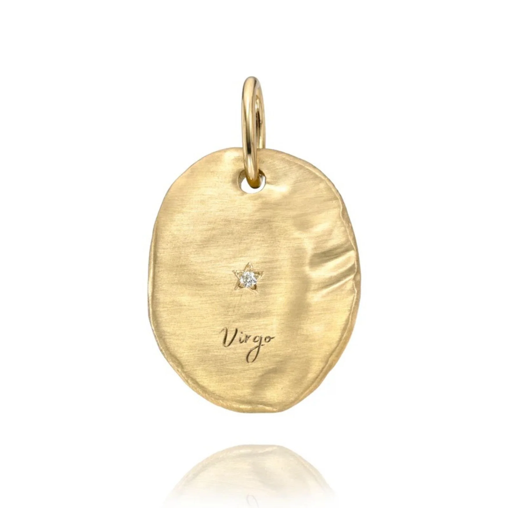Hammered Oval Zodiac Charm - Image 19