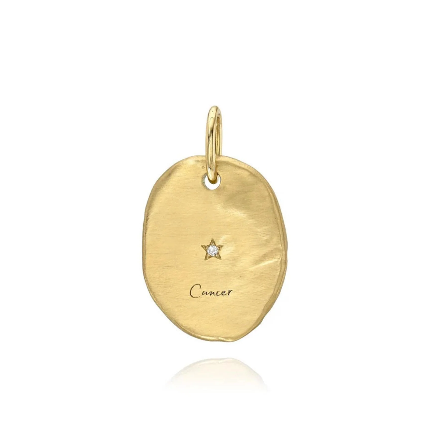 Hammered Oval Zodiac Charm - Image 5