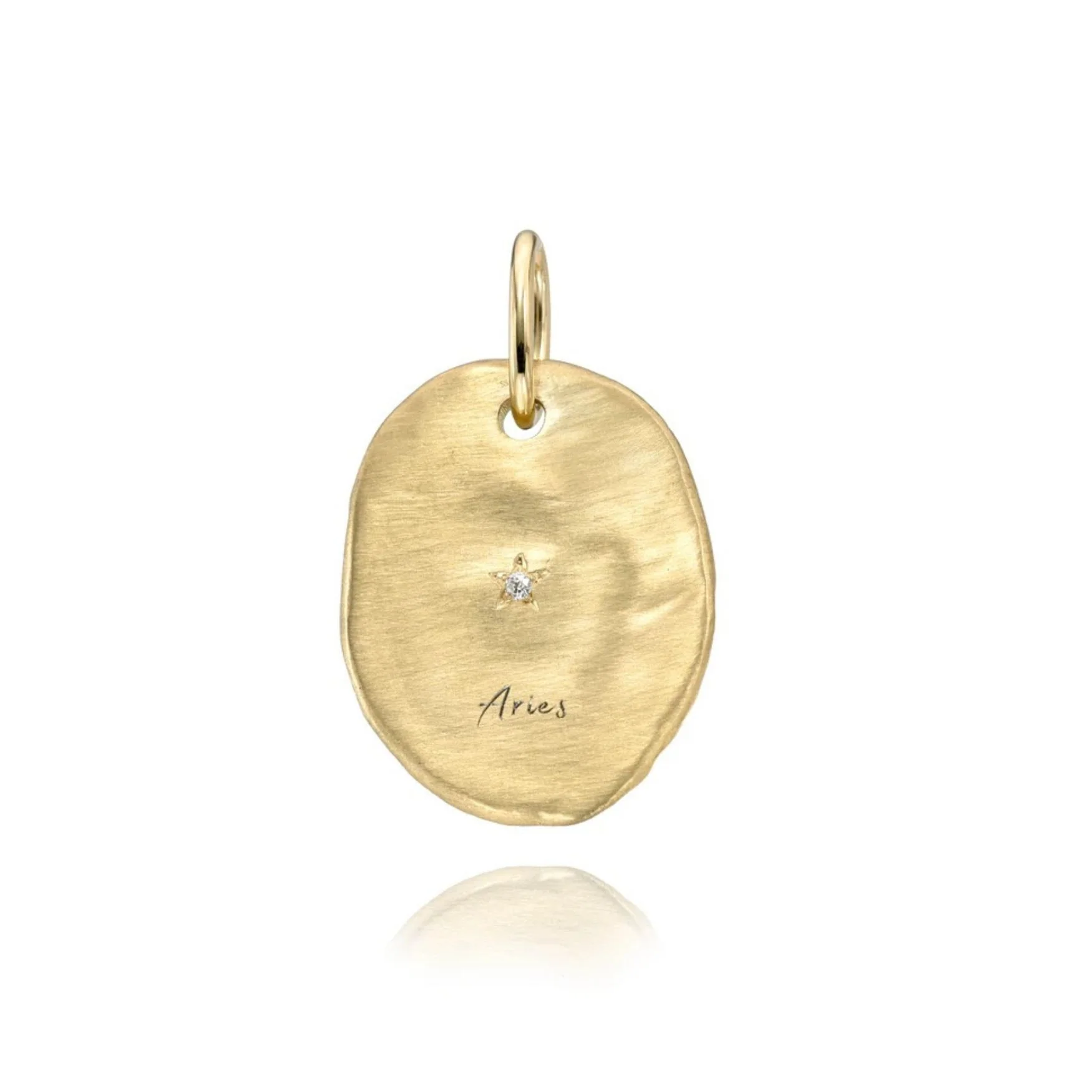Hammered Oval Zodiac Charm - Image 7