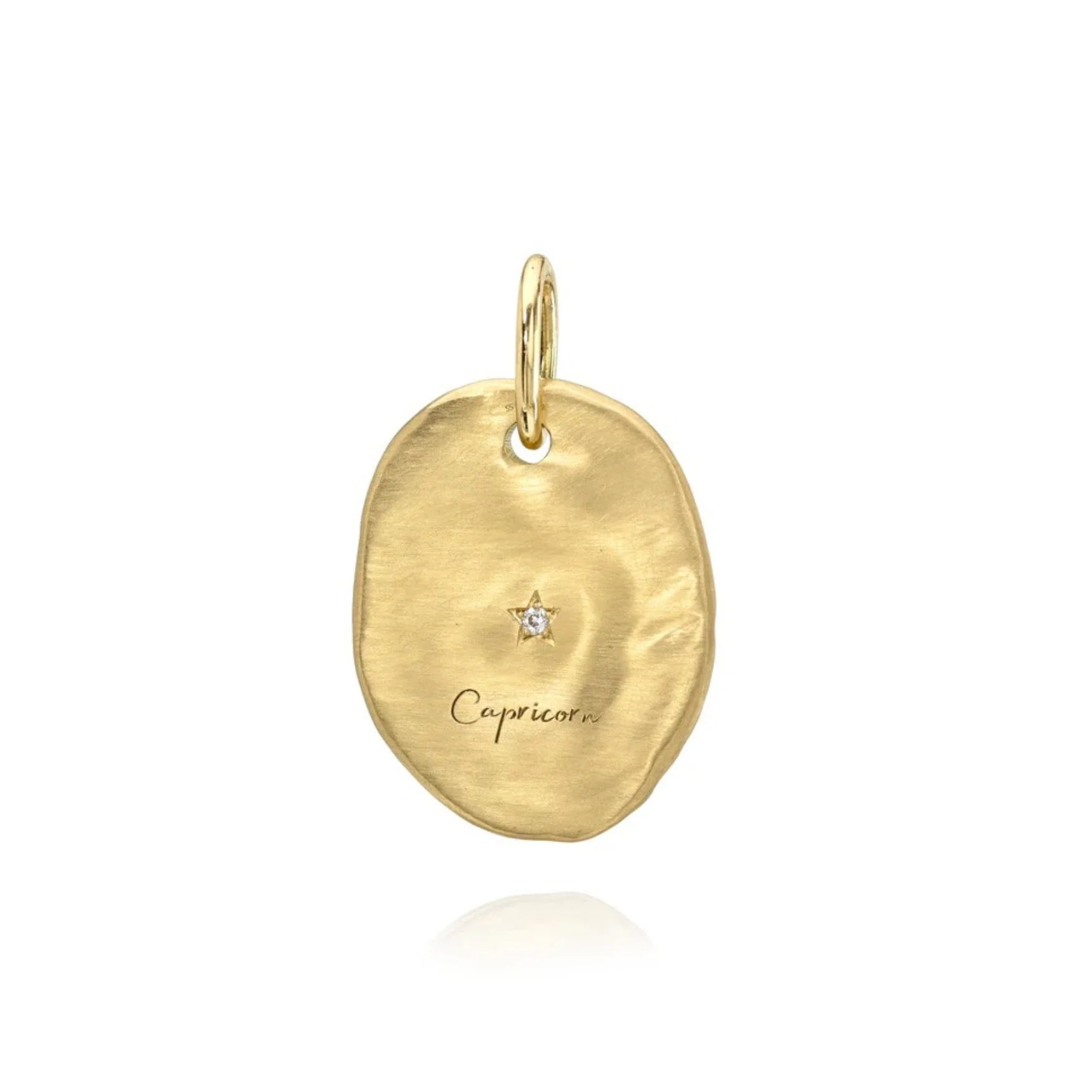 Hammered Oval Zodiac Charm - Image 9