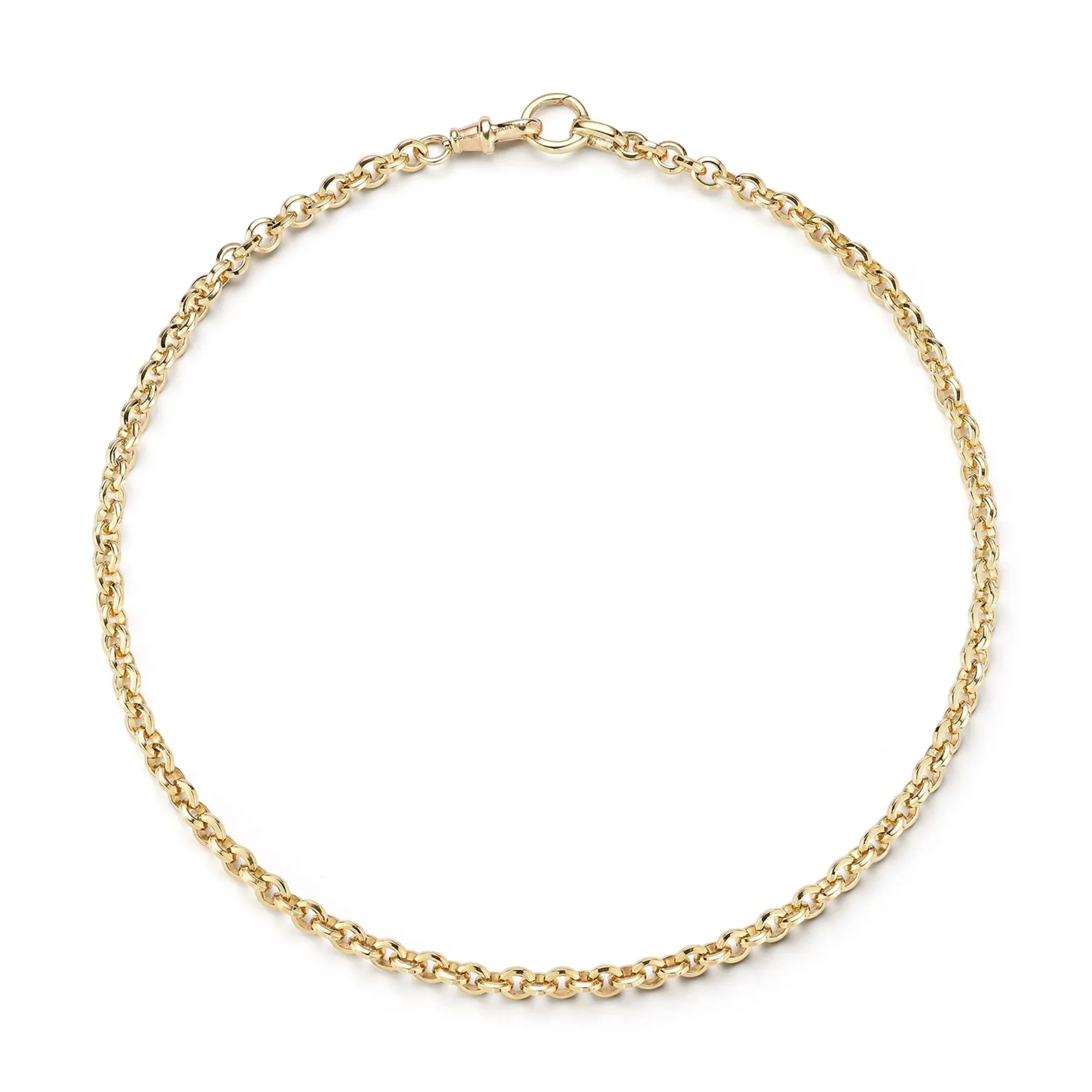 High Polish Rolo Chain Necklace - Image 3