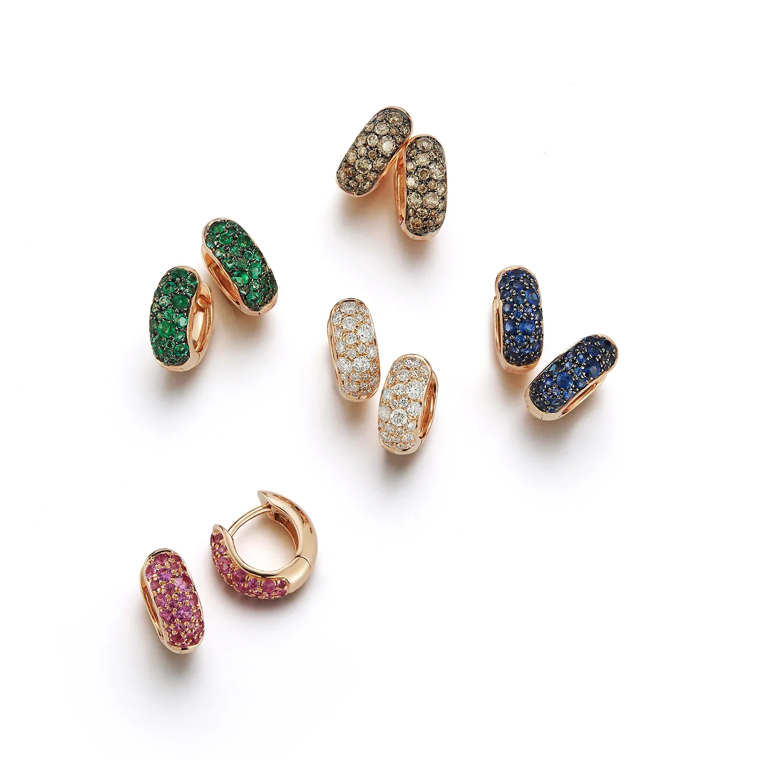 Julian Diamond Huggie Earrings - Image 3