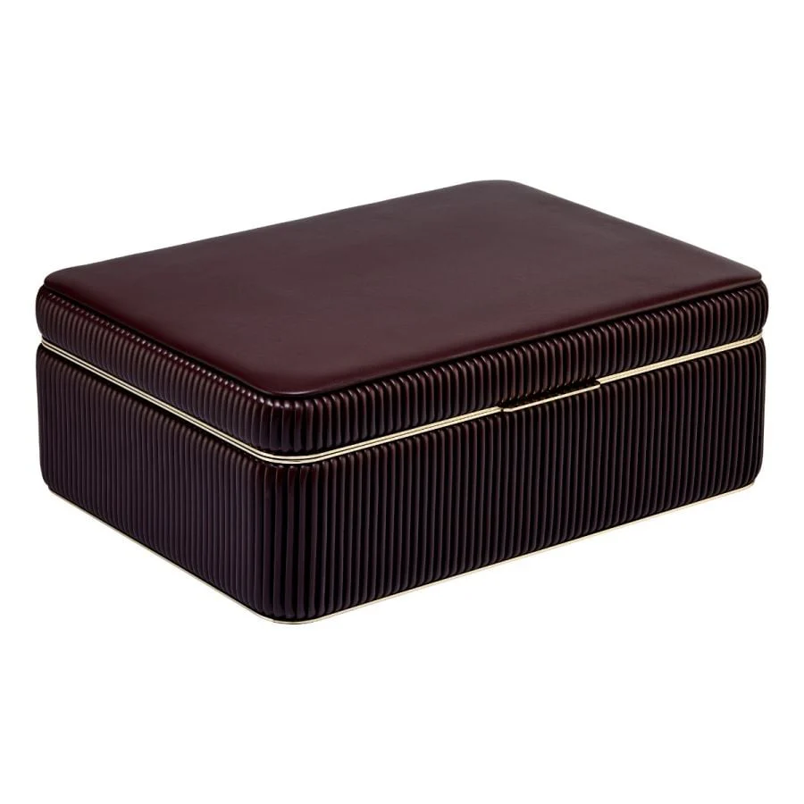 The Large Bella Jewelry Box in Bordeaux - Image 5