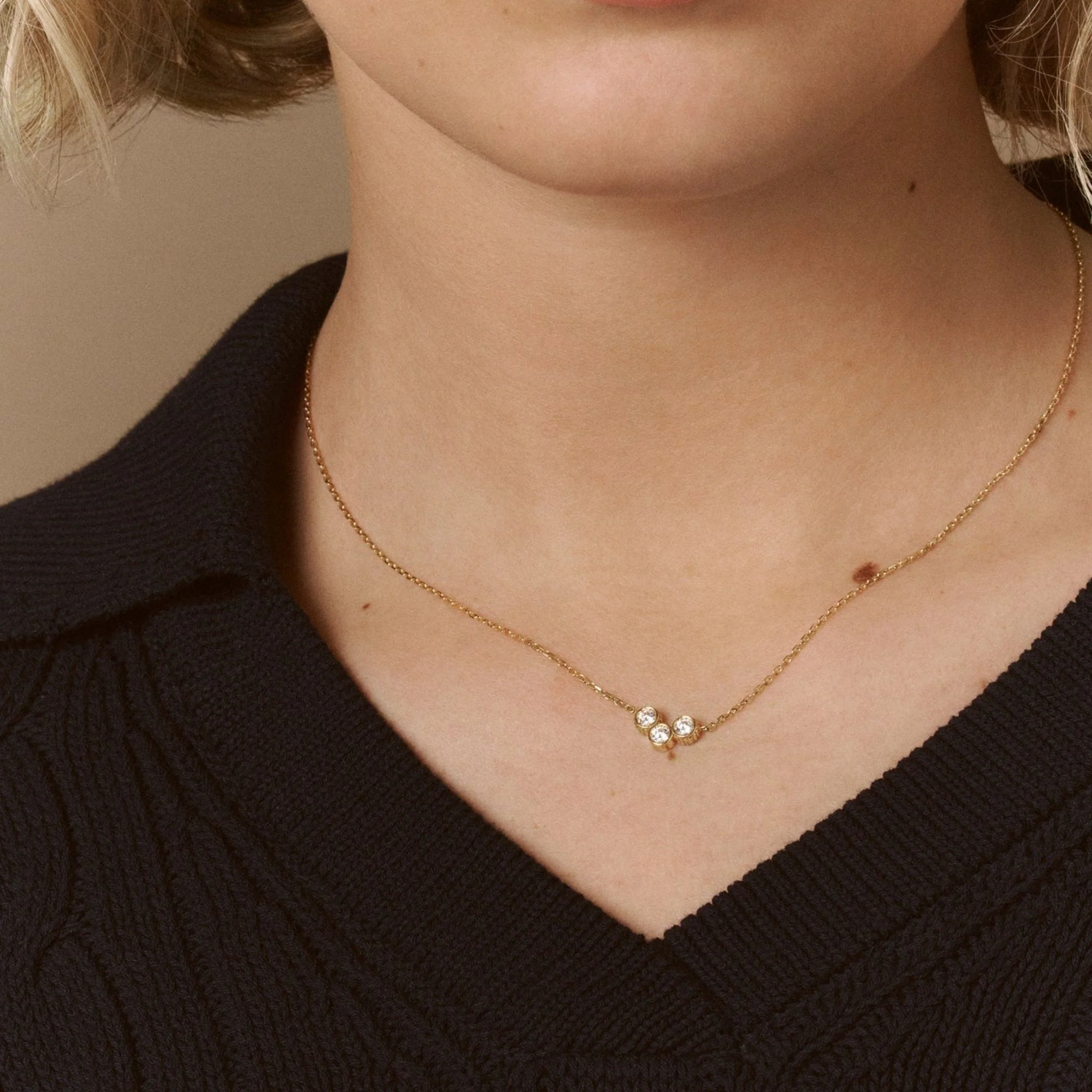 Large Diamond Clique Necklace - Image 2