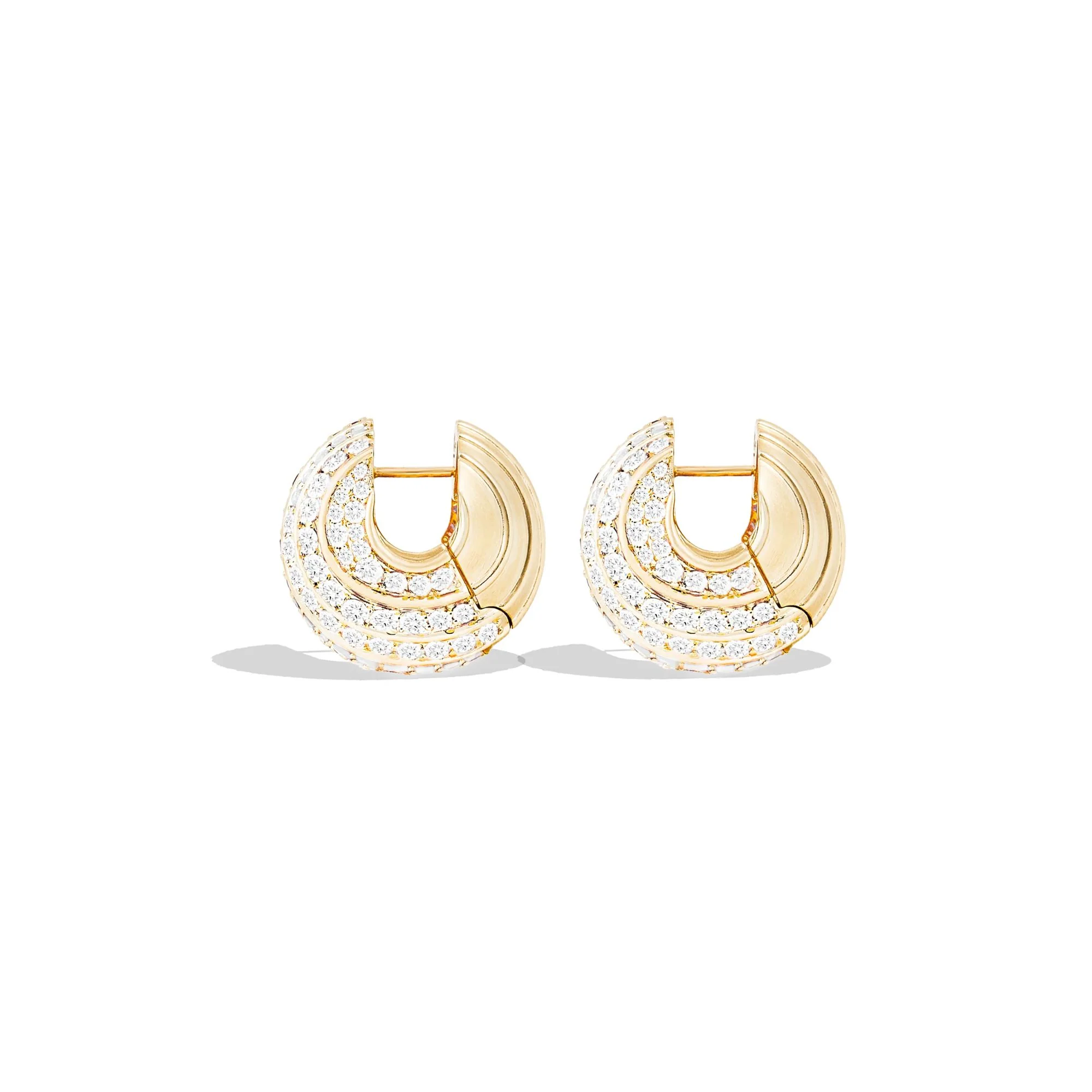 Large Revel Diamond Bead Earrings - Image 3