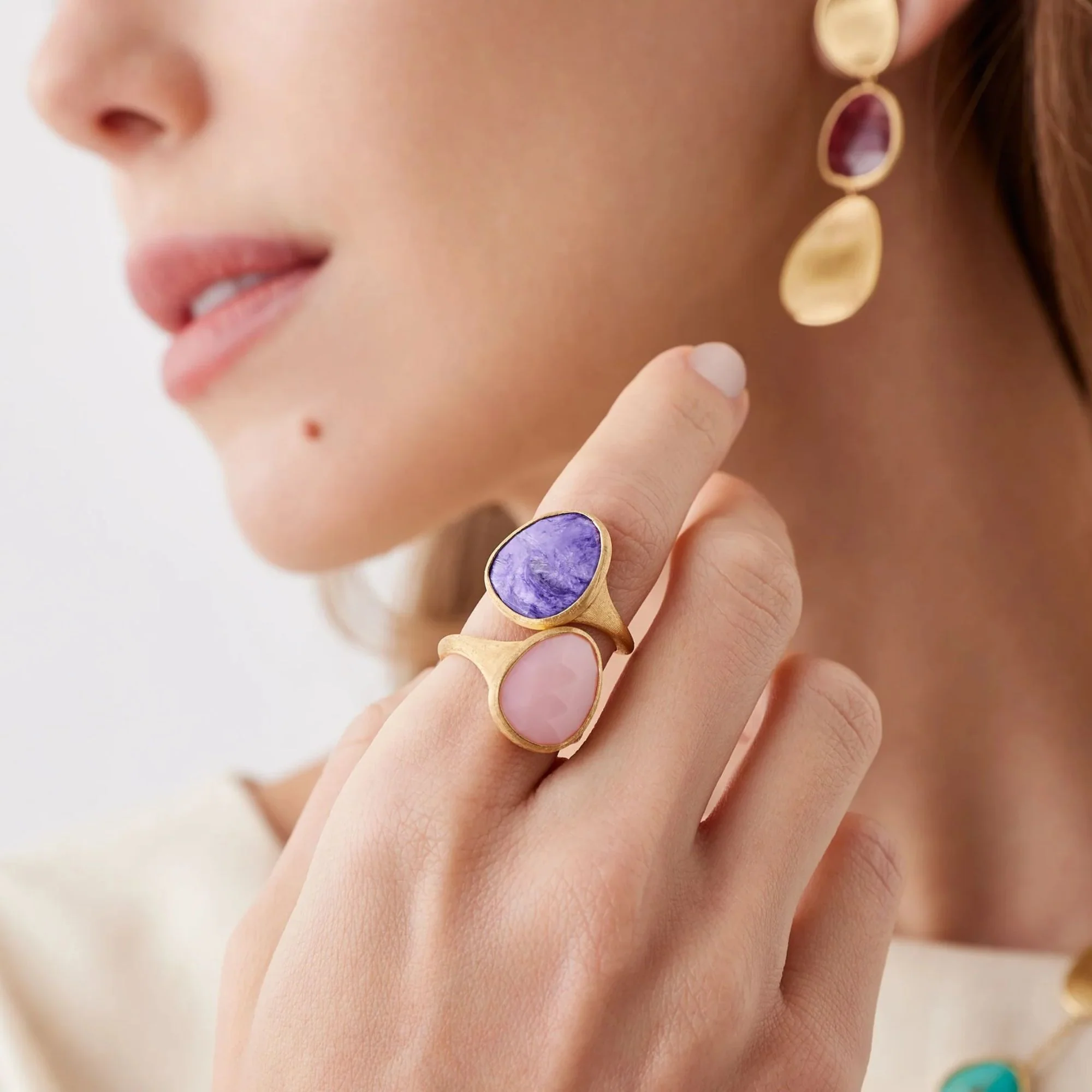 Lunaria Collection Charoite Ring - Image 2