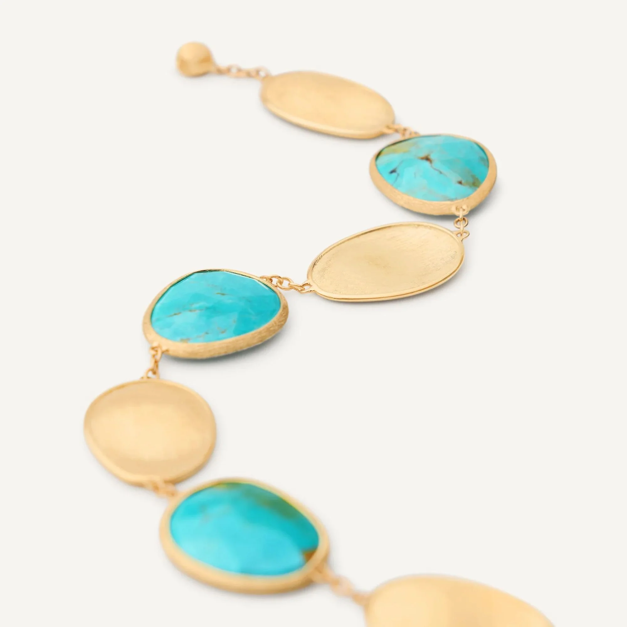 Lunaria Collection Gold & Turquoise Bracelet - Image 3
