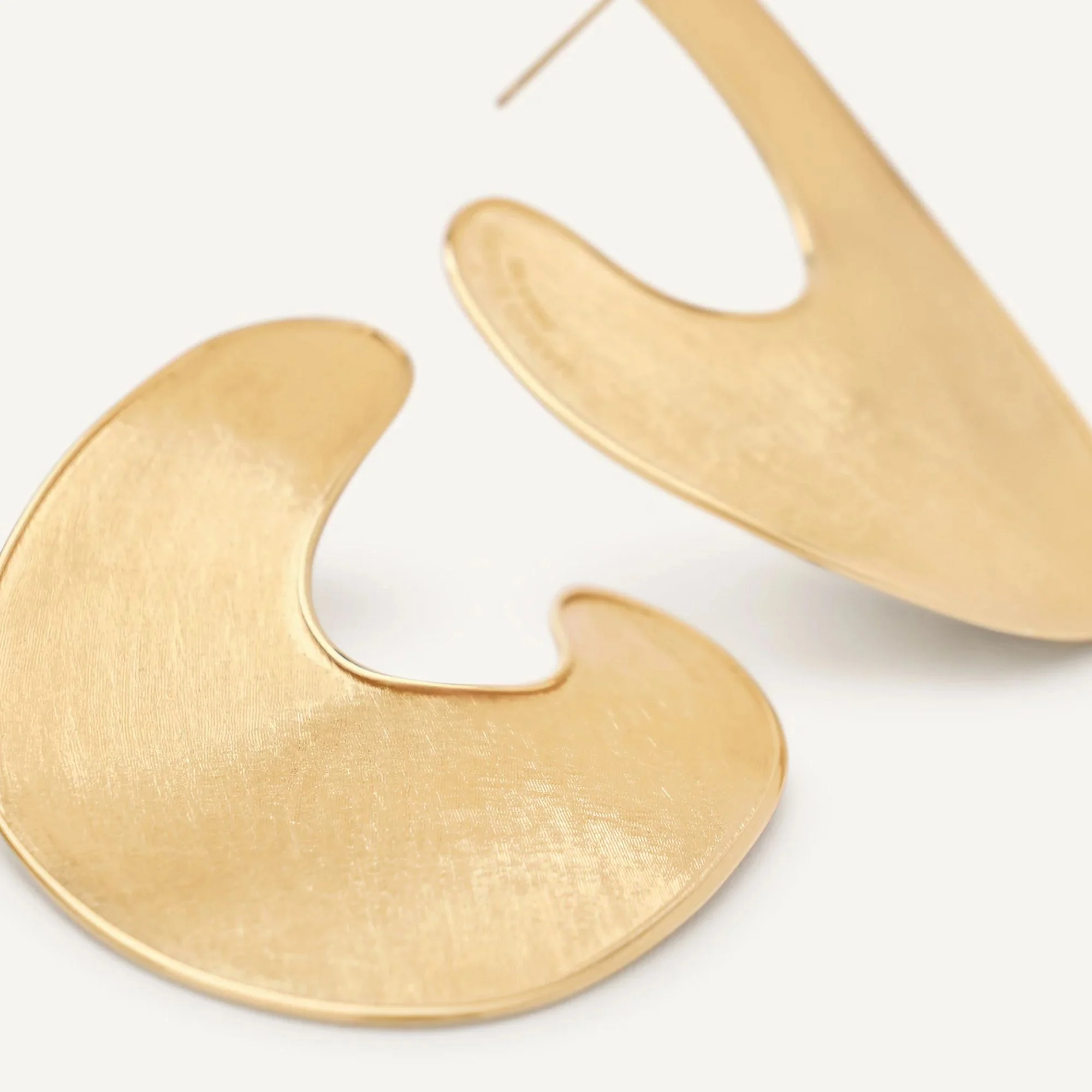 Lunaria Collection Irregular Petal Statement Earrings - Image 3